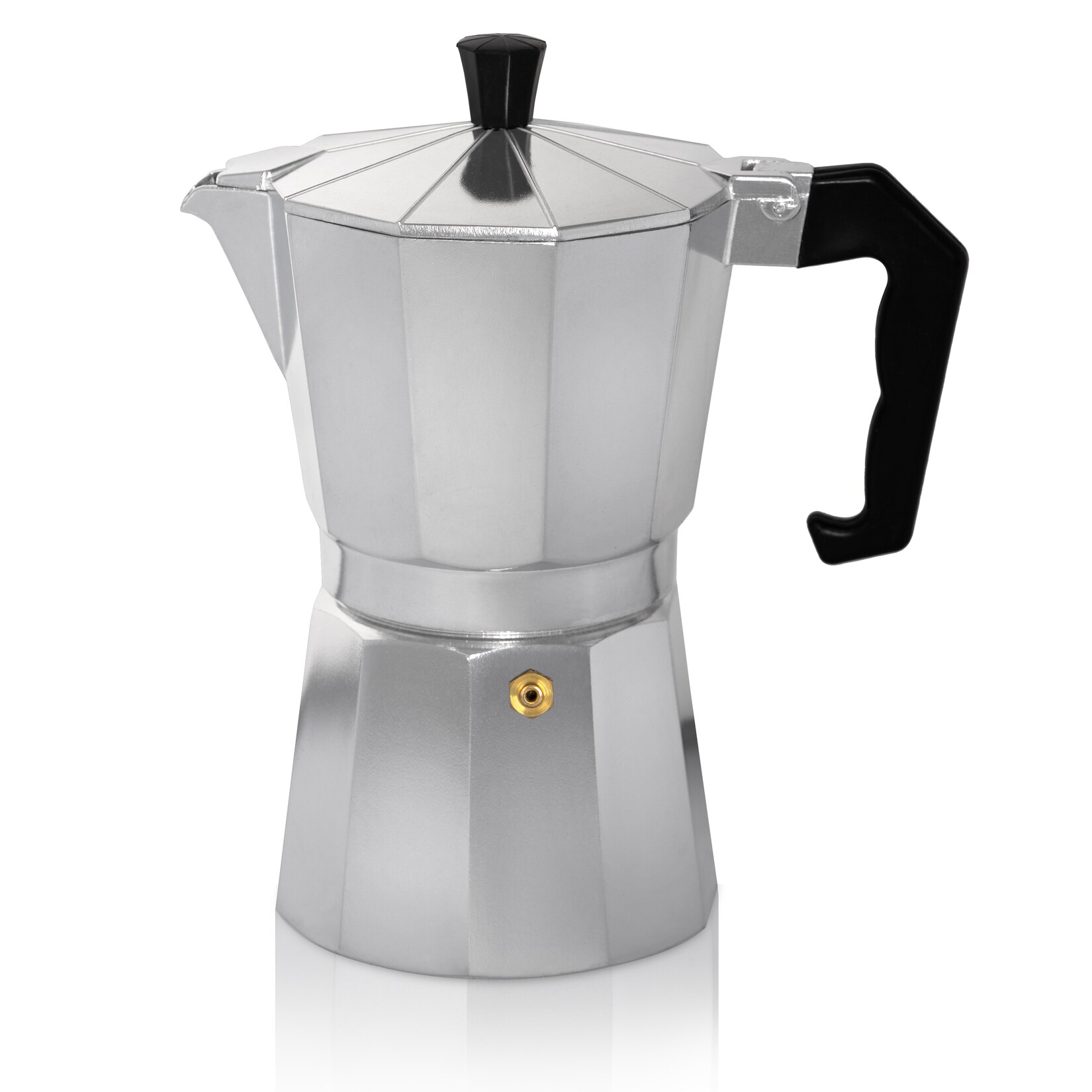 Espressokocher Italiano f. 12 Tassen silber