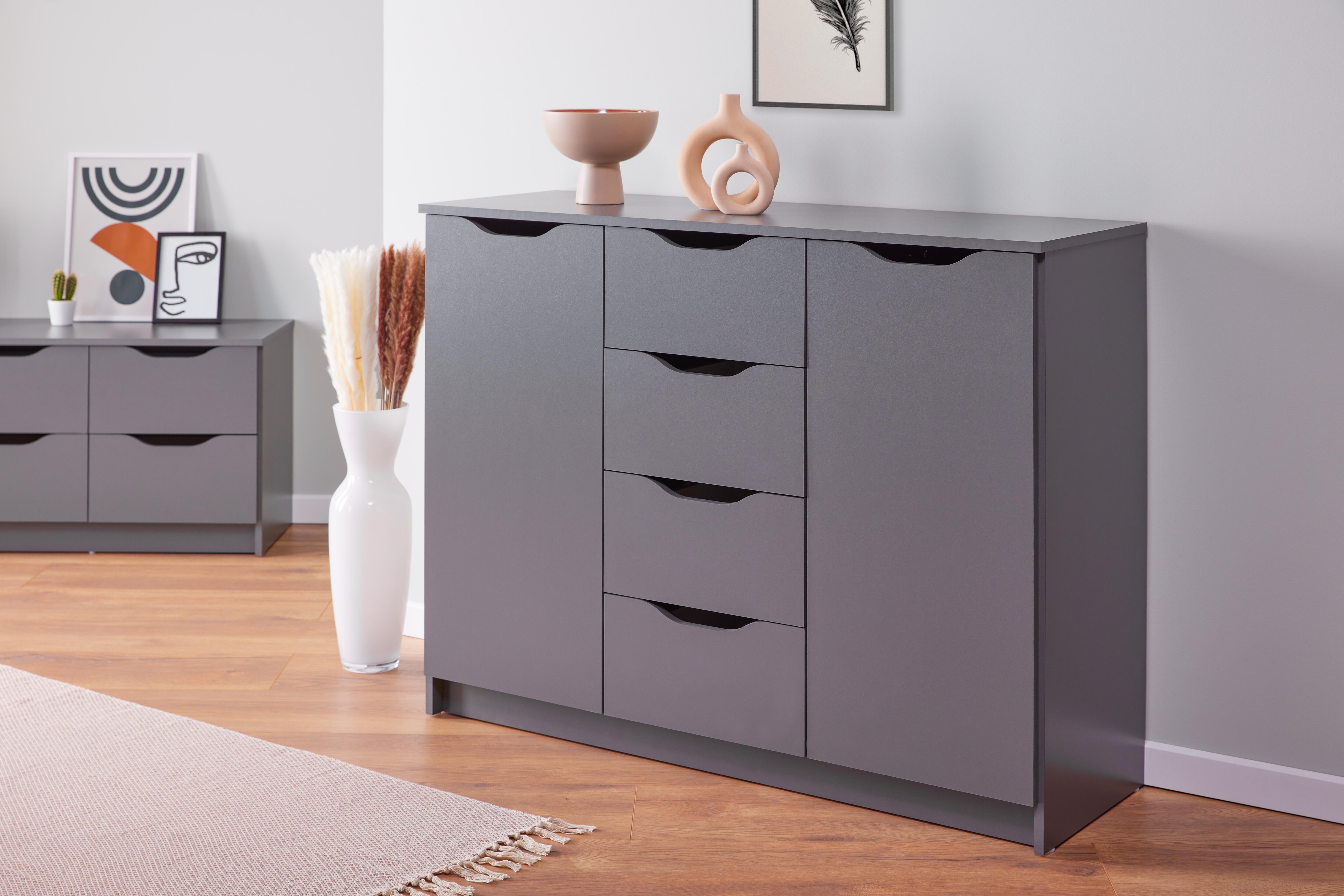 Inter Link Kommode Sideboard Silenzia in grau 