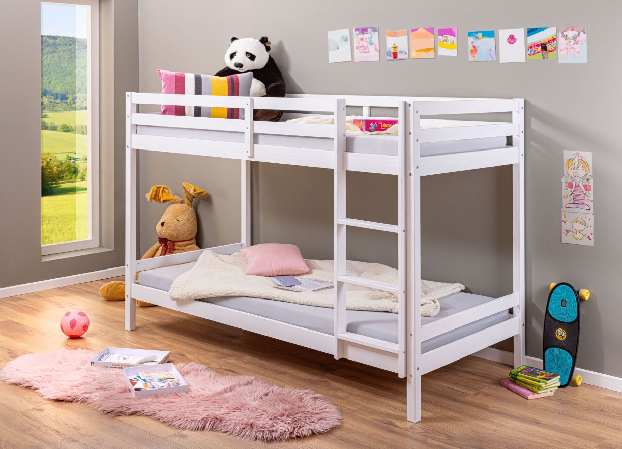 Inter Link Etagenbett Small Cloud 90x200 cm - Kiefer Massivolz 