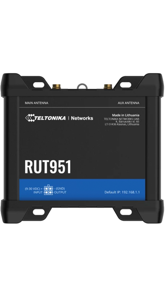 Teltonika RUT951 Industrial Cellular Router Schwarz 