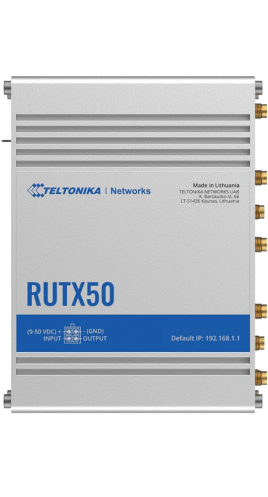 Teltonika RUTX50 Industrieller 5G-Router Silber 