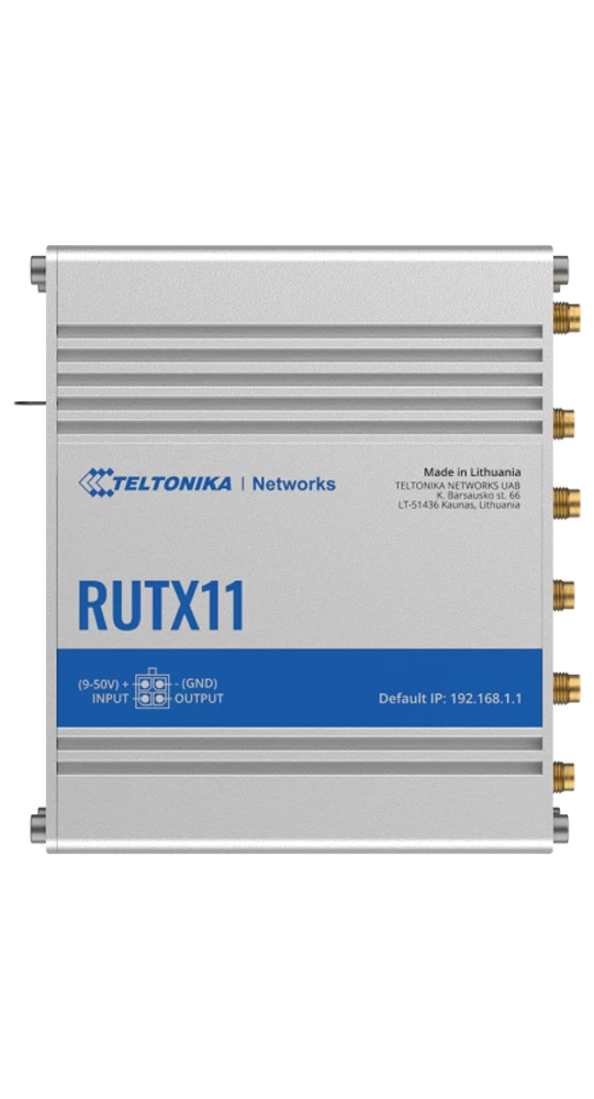 Teltonika RUTX11 Industrieller Mobilfunk-Router Silber 