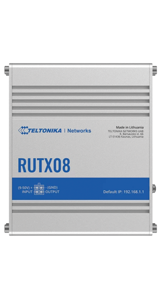 Teltonika RUTX08 Industrial Ethernet Router Silber 