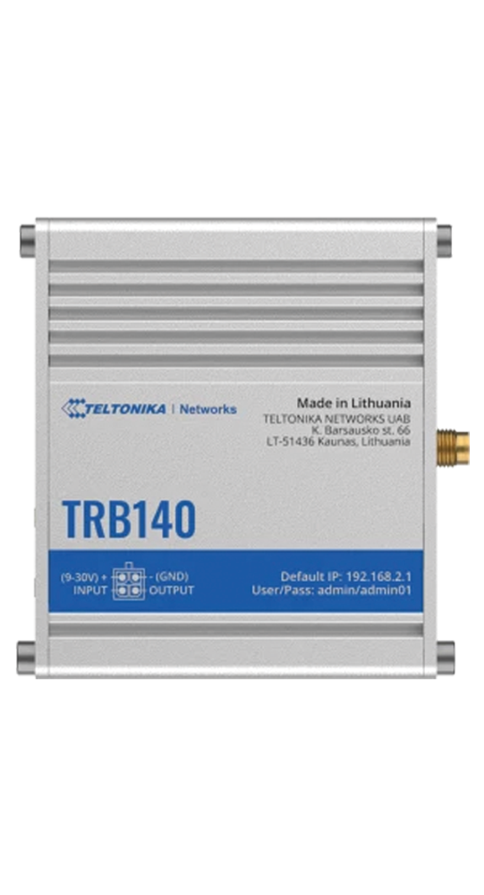 Teltonika TRB140 Industrial Rugged LTE Gateway Silber 