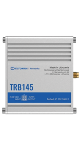 Teltonika TRB145 Industrial Rugged LTE RS485 Gateway Silber 