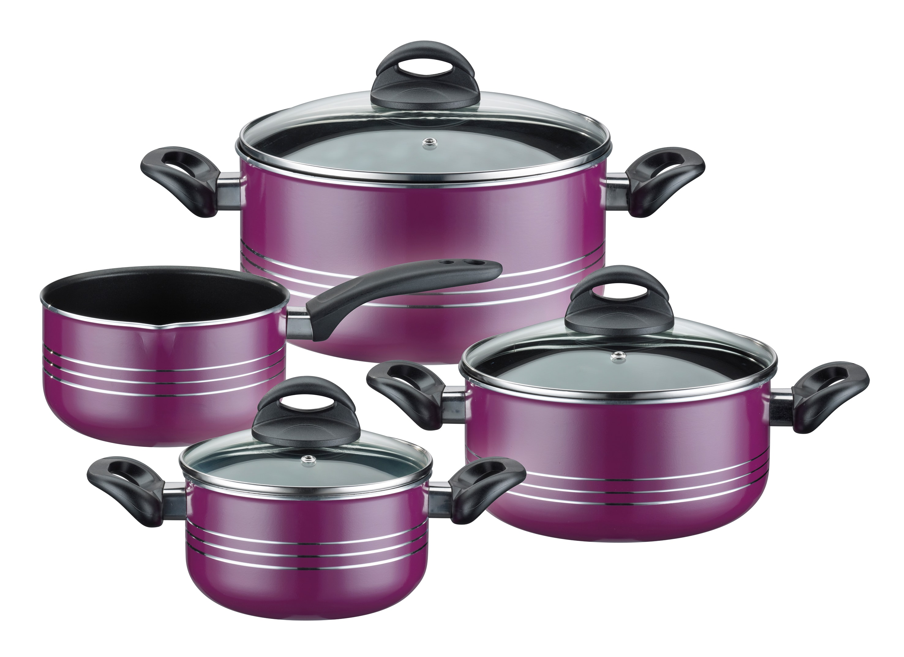 GSW Kochtopf-Set Milano Color 7-tlg. lila 