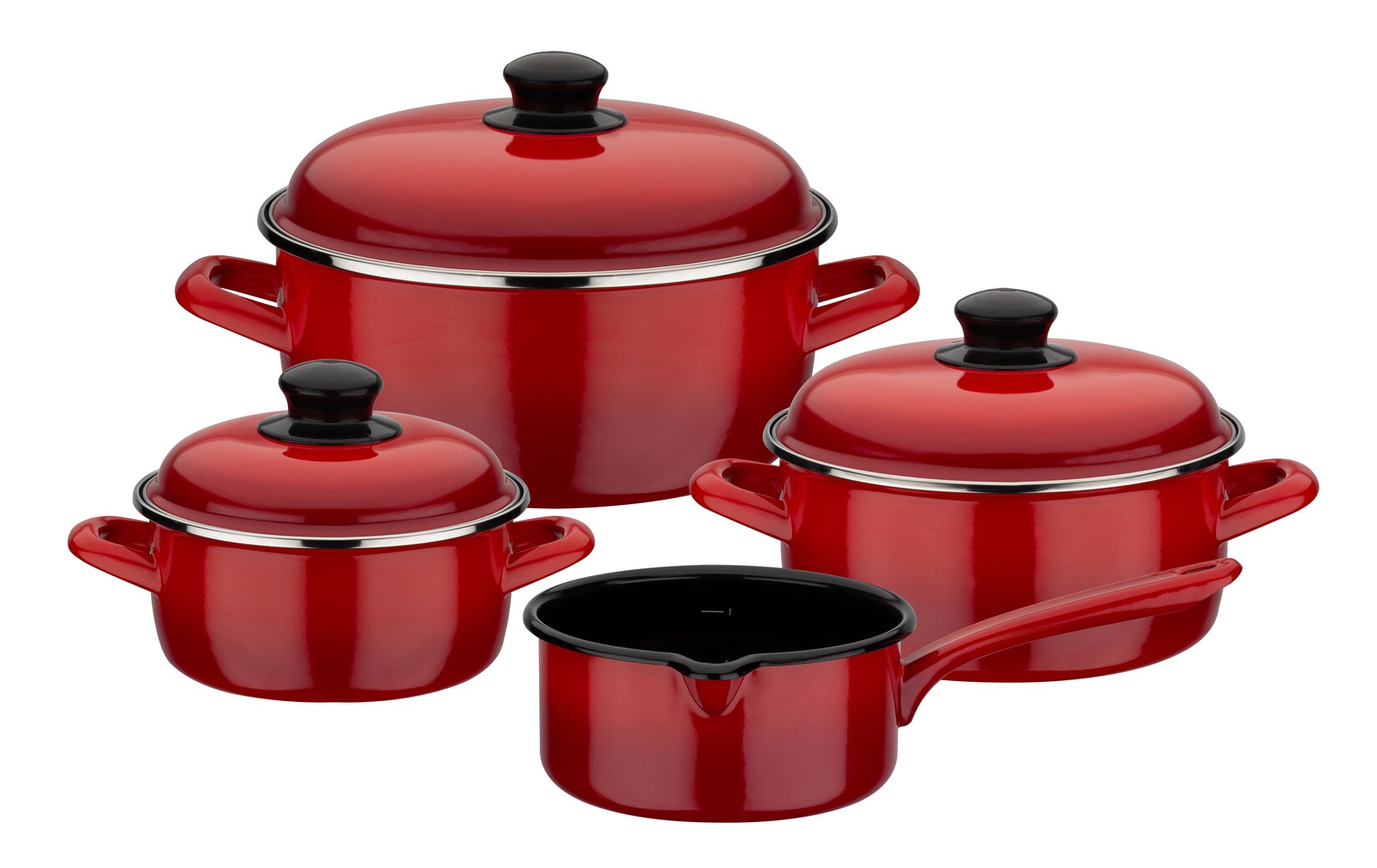 Kochtopf-Set Red Shadow 7-tlg.