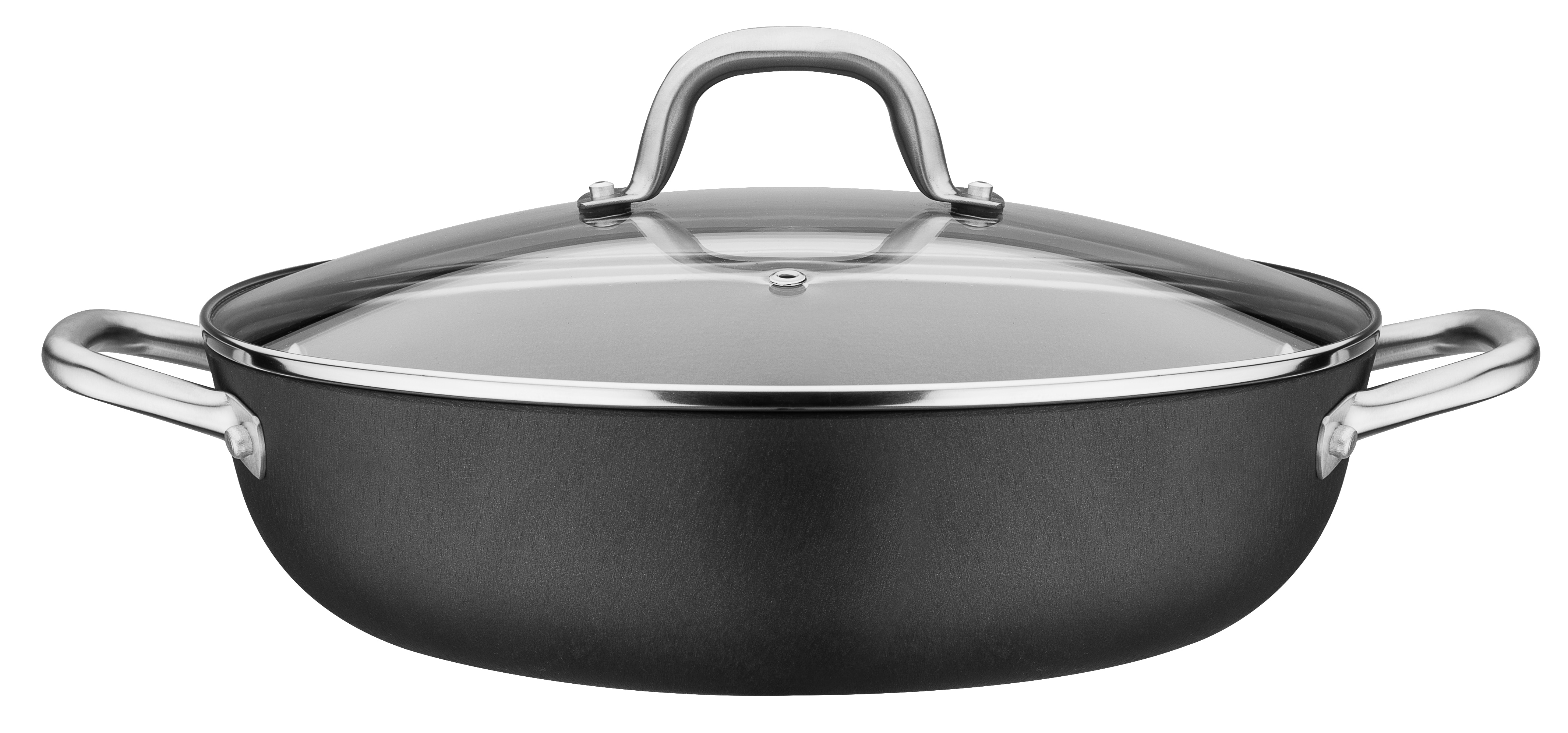 GSW Servierpfanne Robusta 30cm mit Glasdeckel 