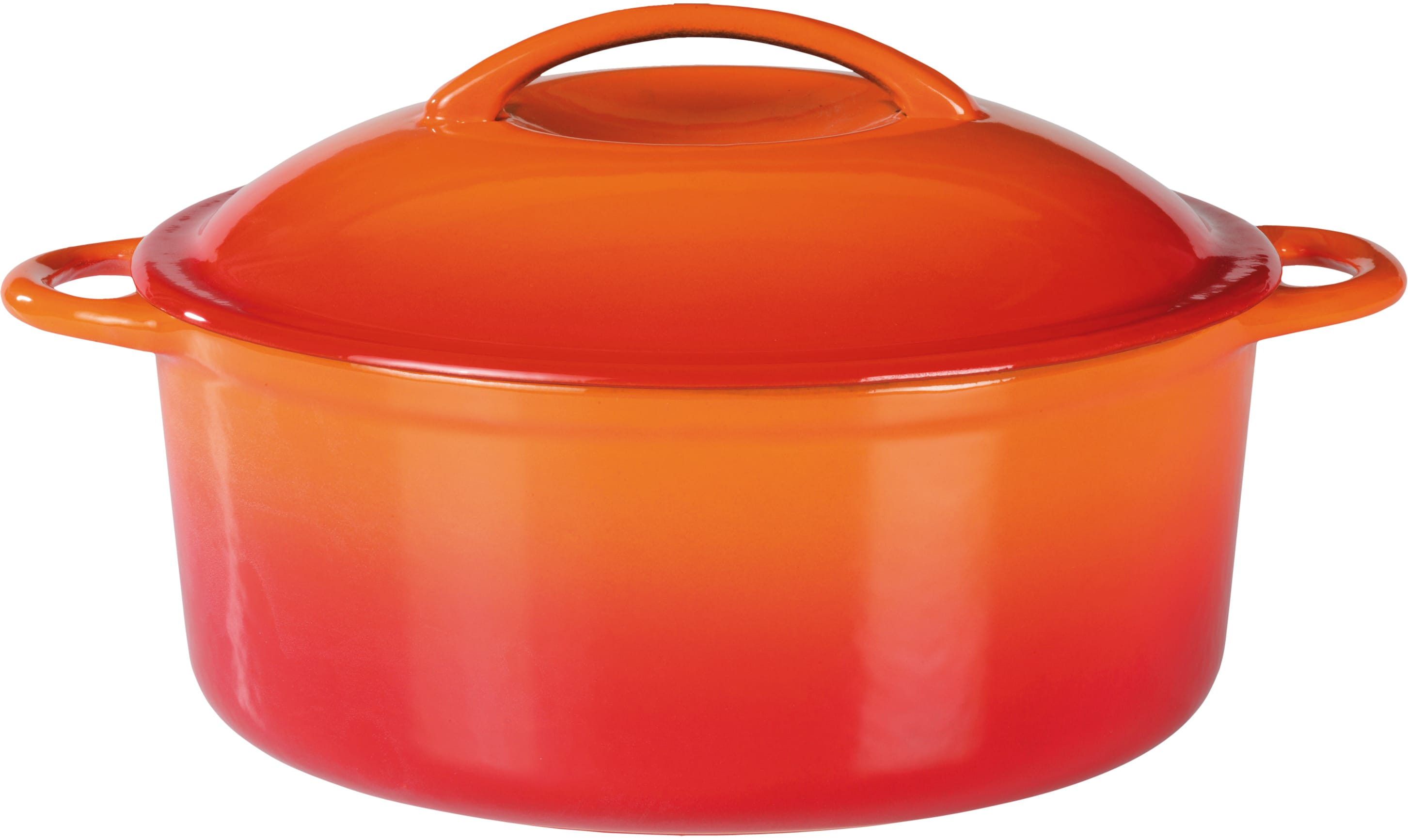 GSW Gusseisen Kochtopf Orange Shadow 24cm, 4,0 L 