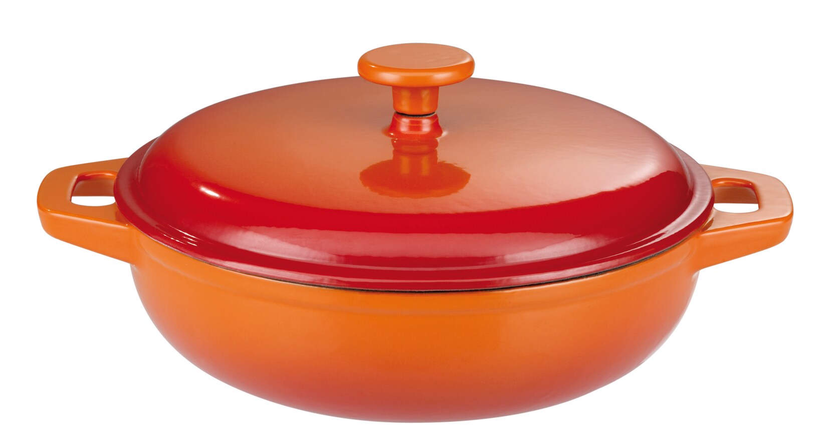 Gusseisen Schmortopf Orange Shadow 30cm,