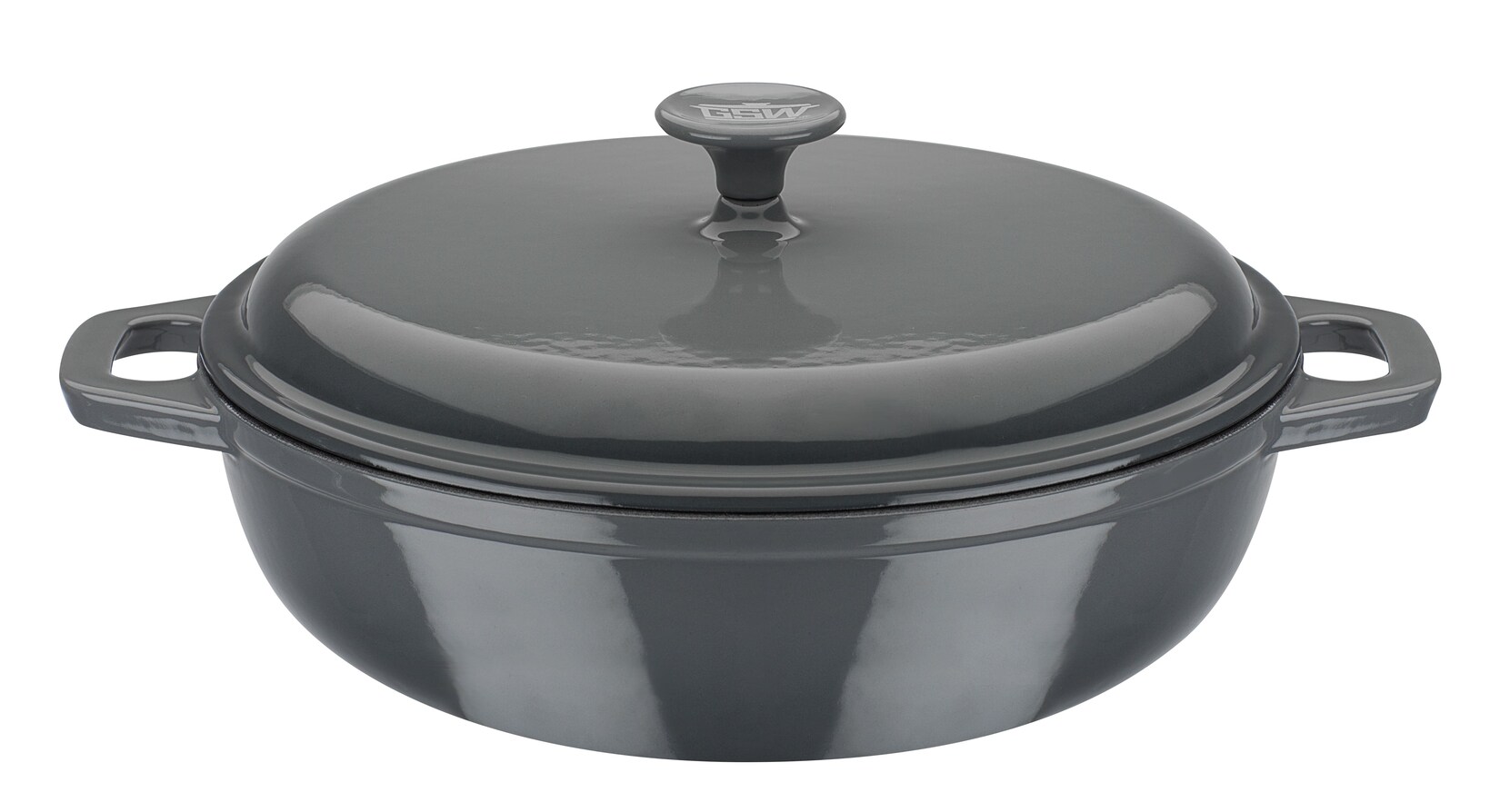 Gusseisen Schmortopf Grey Shadow 30cm,