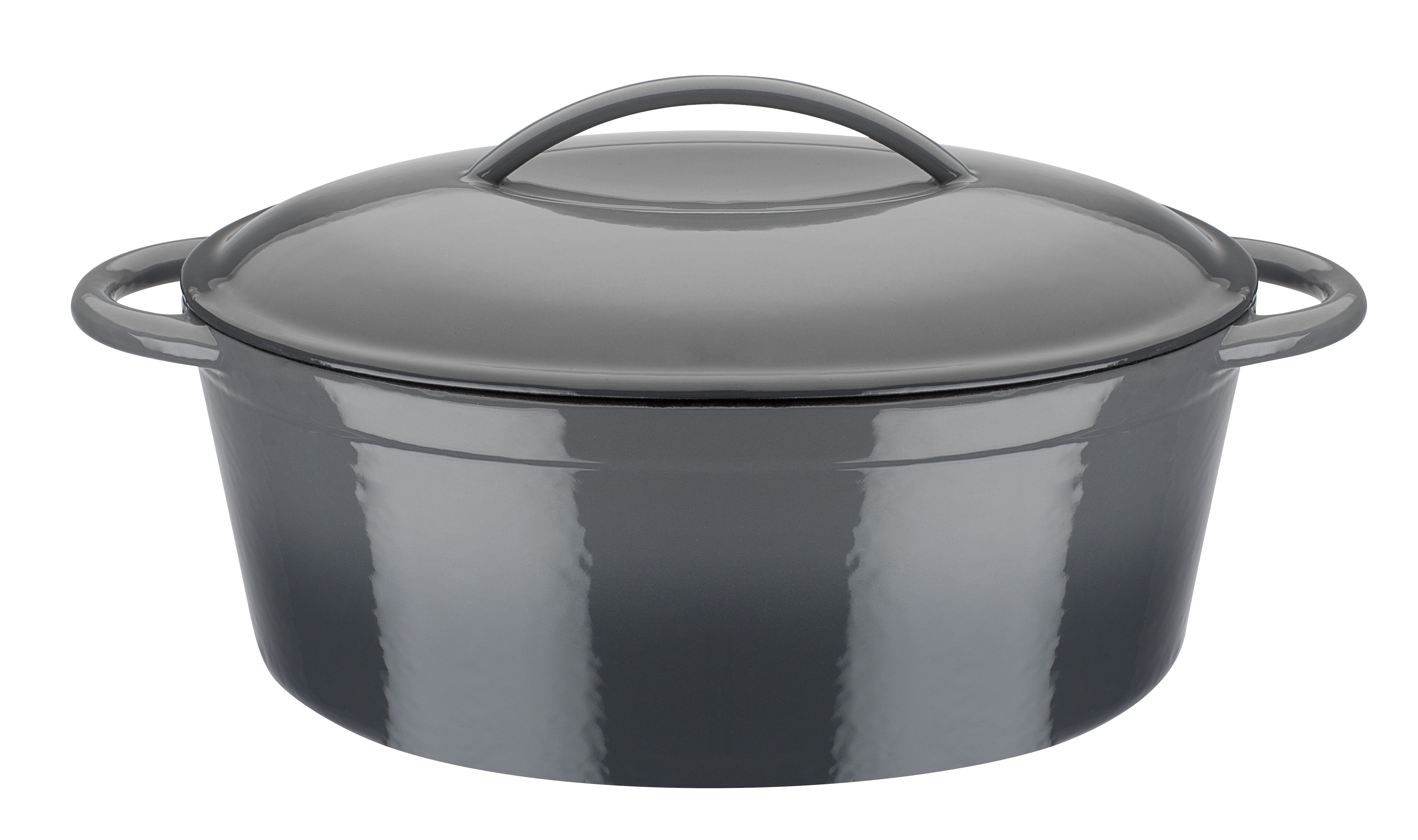 GSW Gusseisen Ovaler Br&auml;ter Grey Shadow 33x25cm, 7,0 L 