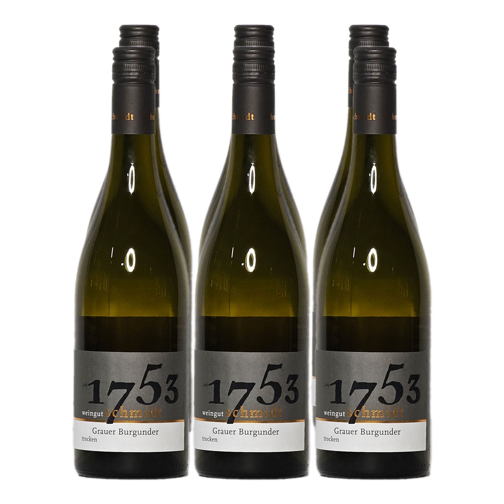 Weingut Schmidt 2022er Grauer Burgunder trocken 13,5 % vol 6 x 0,75 Liter 