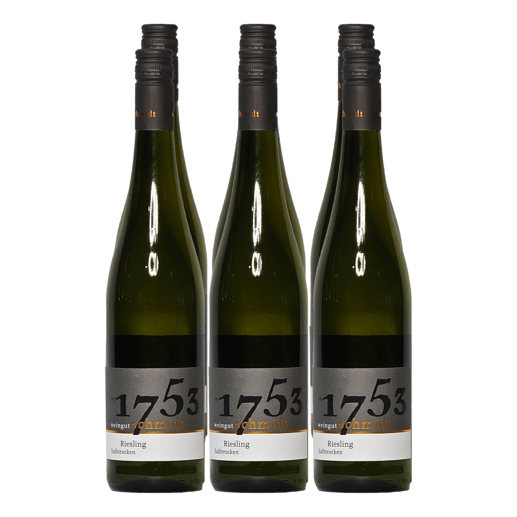 Weingut Schmidt 2022er Obermoscheler Silberberg Riesling halbtrocken 12,0 % vol 6 x 0,75 Liter 