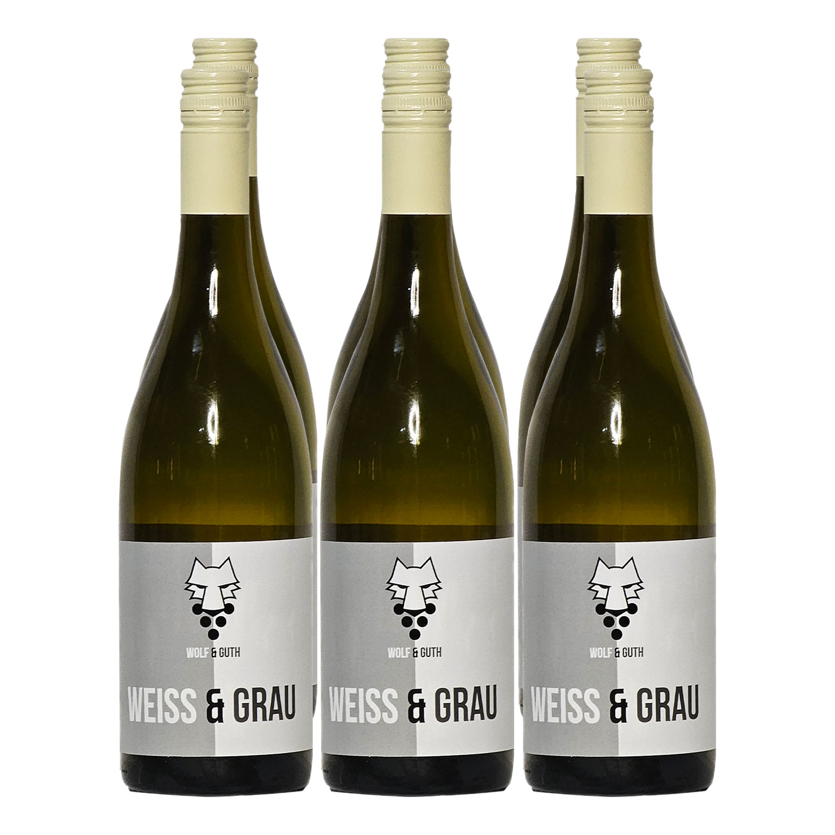 Weingut Wolf & Guth 2021er Weiss & Grau trocken 12,5 % vol 6 x 0,75 Liter 
