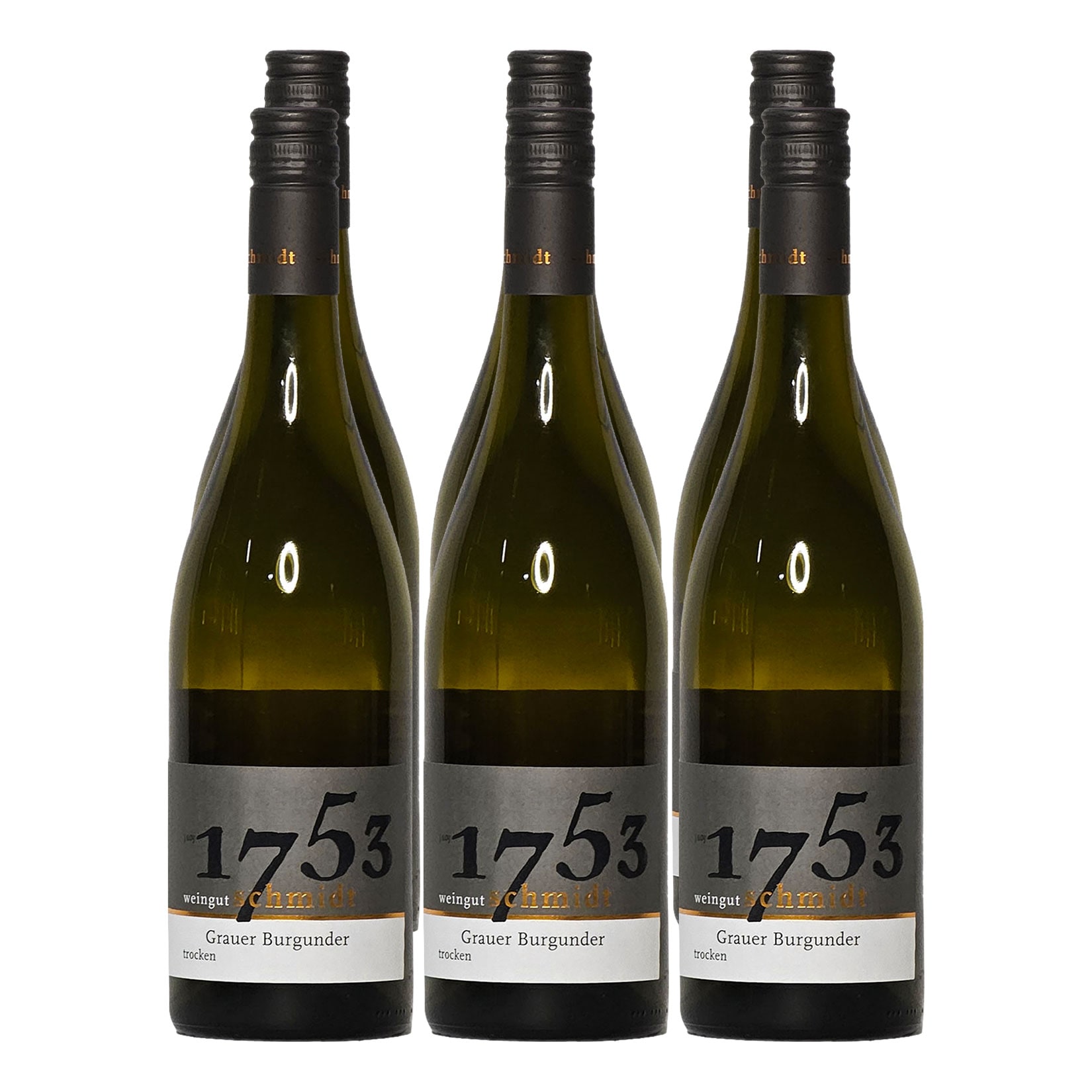 Weingut Schmidt 2022er Wei&szlig;er Burgunder trocken 13,0 % vol 6 x 0,75 Liter 
