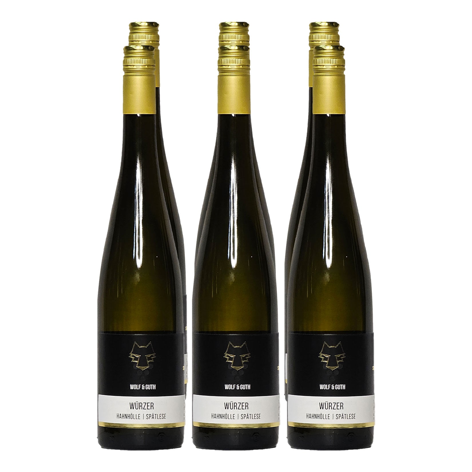 Weingut Wolf & Guth 2022er Niedermoscheler Hahnh&ouml;lle W&uuml;rzer Sp&auml;tlese 10,0 % vol 6 x 0,75 Liter 