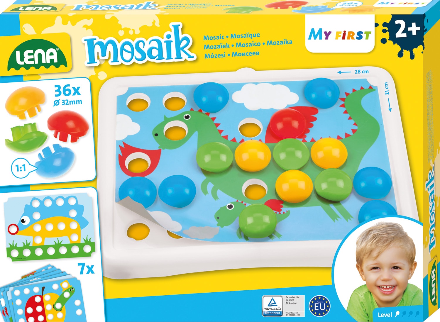 My First Mosaik Tiere, Faltschachtel 