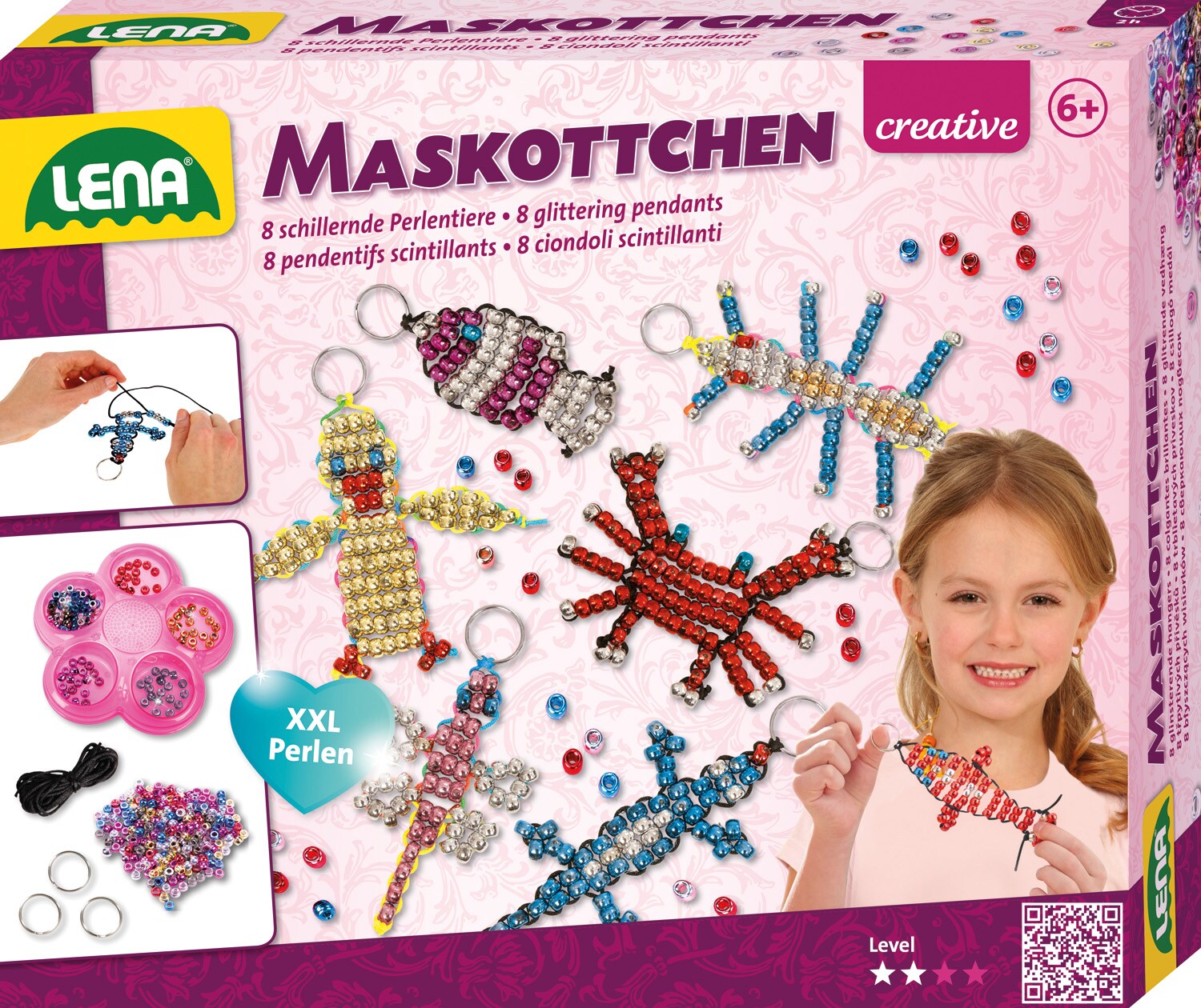 Maskottchen, gro&szlig;, Faltschachtel 