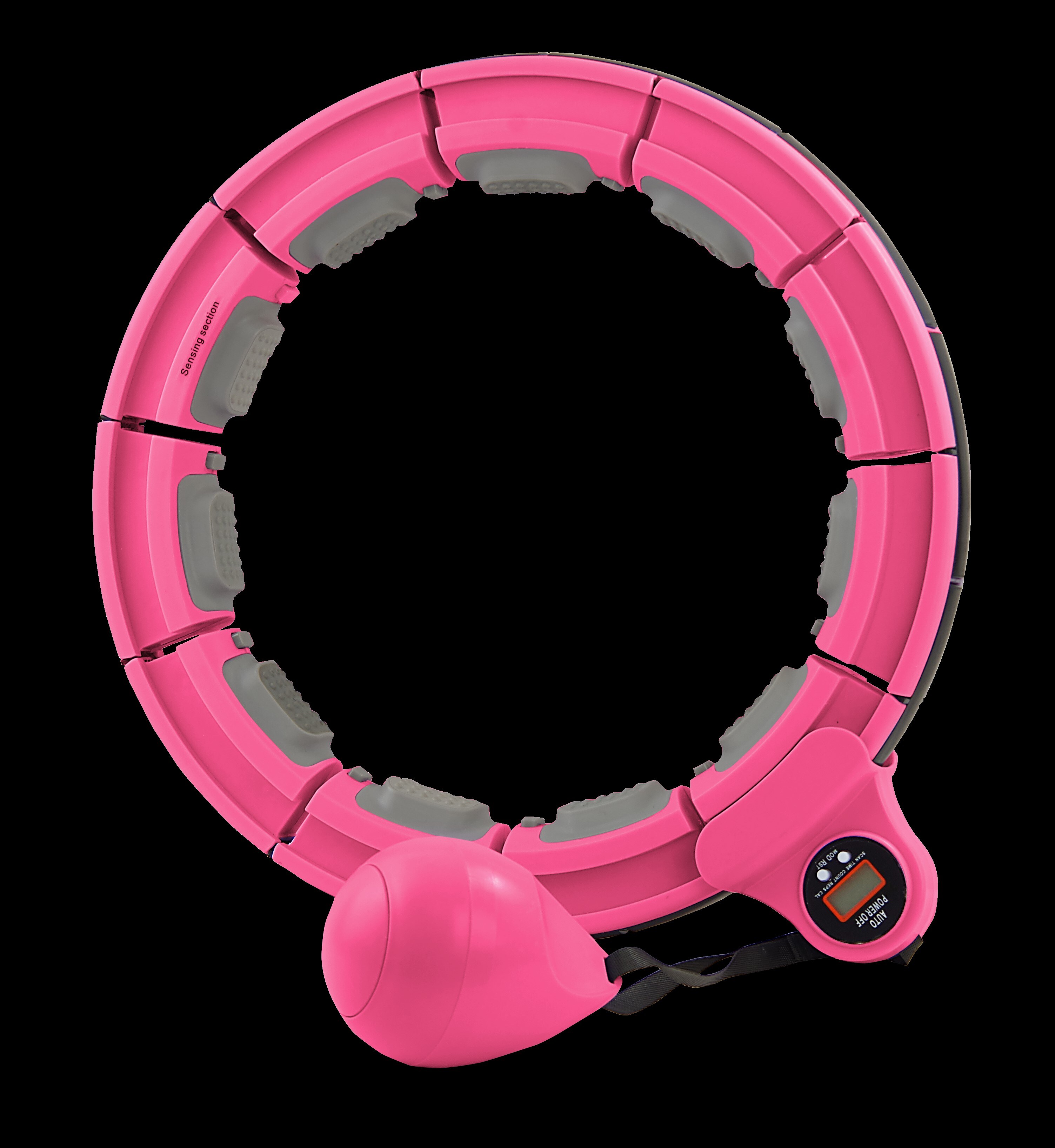 Fitmaster Smart Hula-Hoop Reifen mit Timer, magenta 