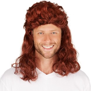 tectake® Herrenperücke Vokuhila 