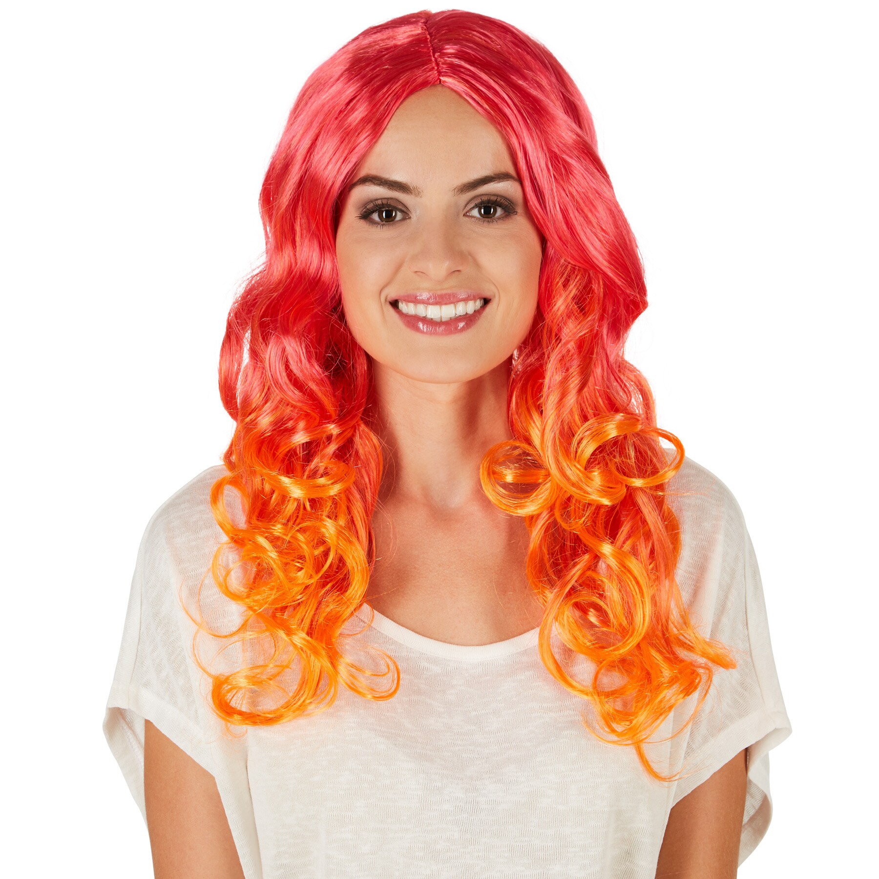 tectake&reg; Frauenper&uuml;cke Locken Ombr&eacute; 