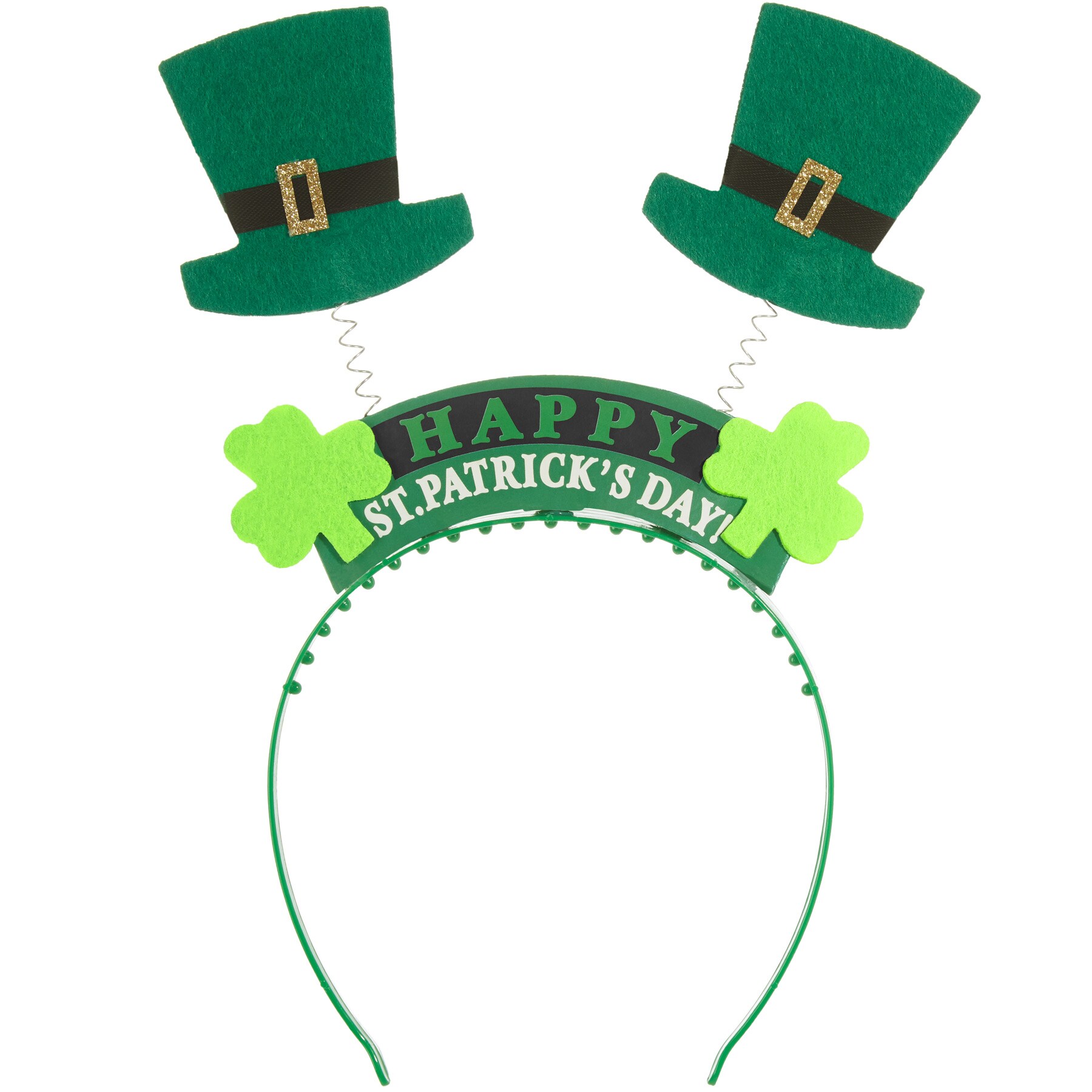 tectake&reg; St. Patrick&rsquo;s Day Kopfschmuck Schriftzug mit Zylindern 