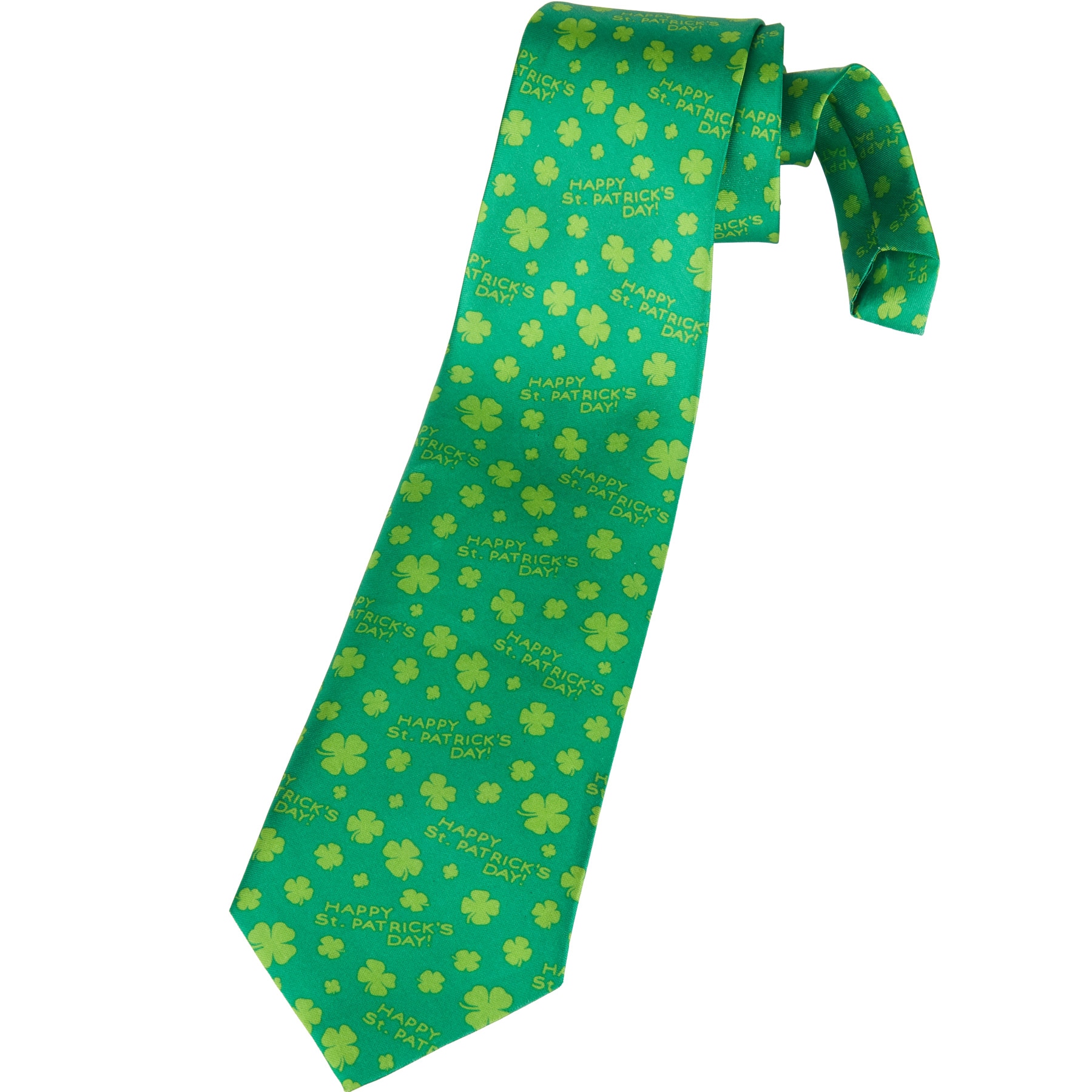 tectake&reg; St. Patrick&rsquo;s Day Krawatte mit Kleebl&auml;ttern und Schriftzug 