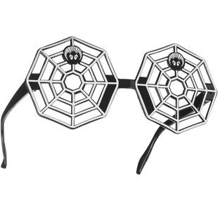tectake® Halloween Spaßbrille Spinnennetz 