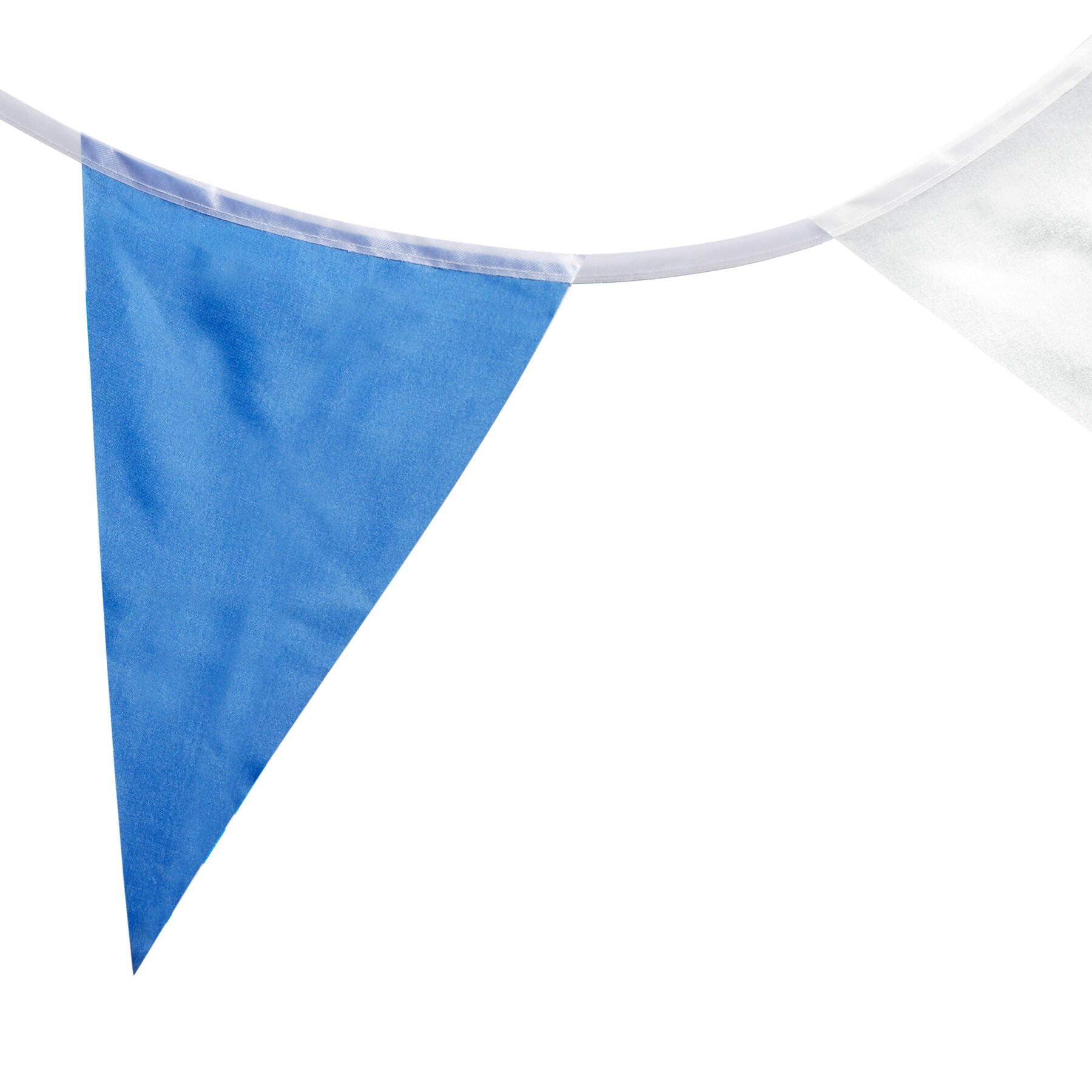 Wimpelkette 10 M Blau-Weiß – Wasserfeste Girlande Für Garten, Party & Deko