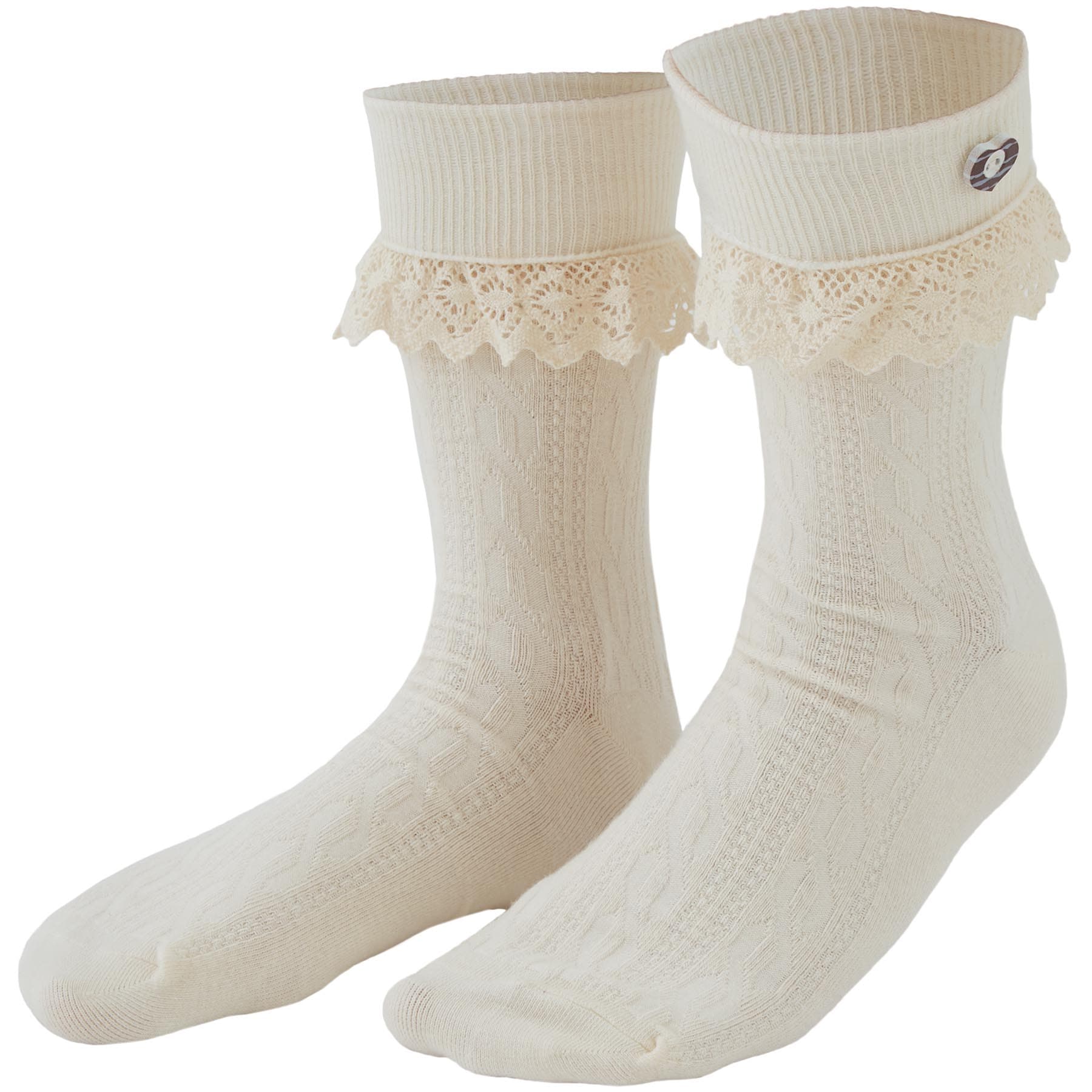tectake&reg; Socken mit Spitze 