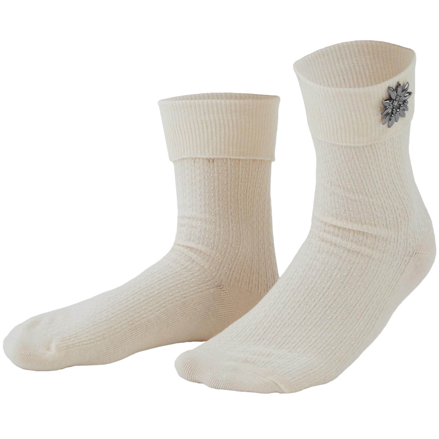 tectake&reg; Socken Edelwei&szlig; 