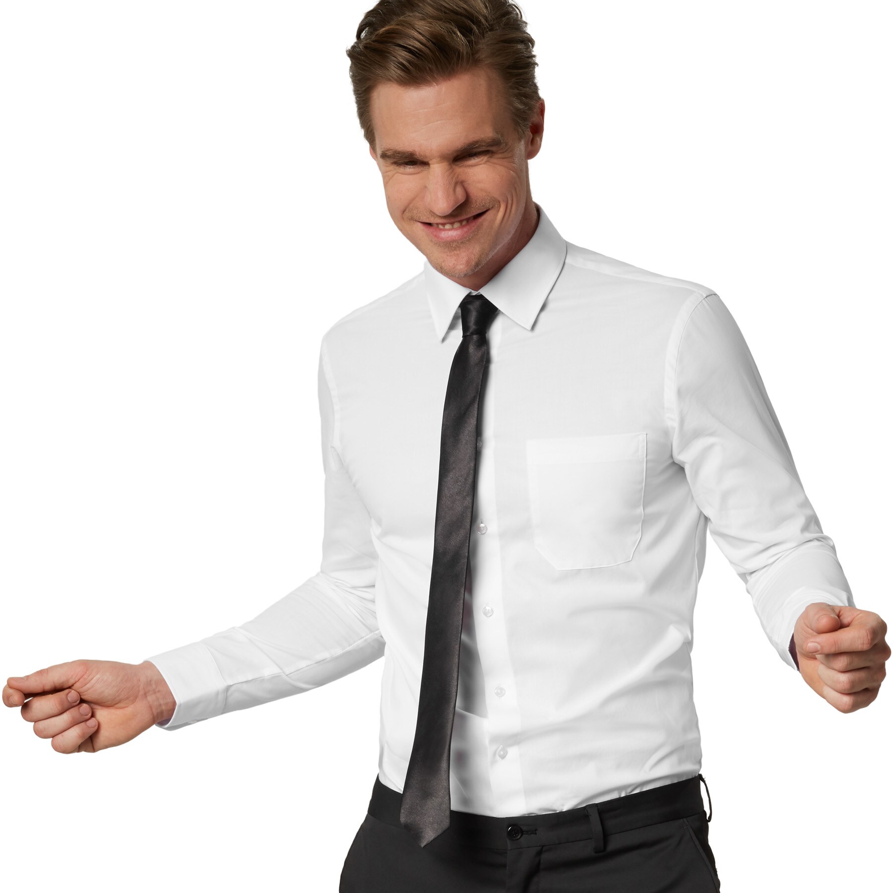 tectake&reg; Einfarbige Krawatte 