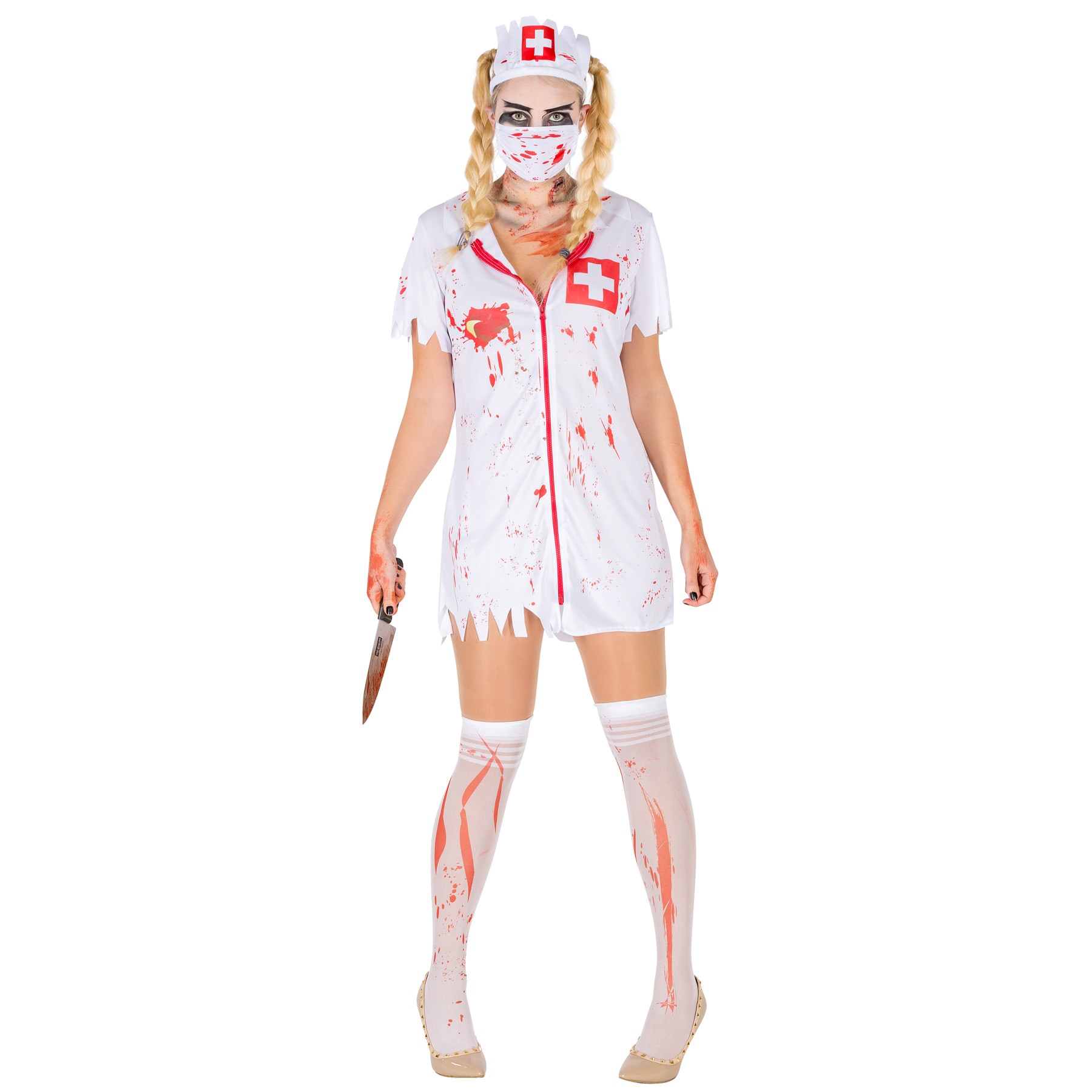 tectake&reg; Frauenkost&uuml;m sexy Zombie Krankenschwester 