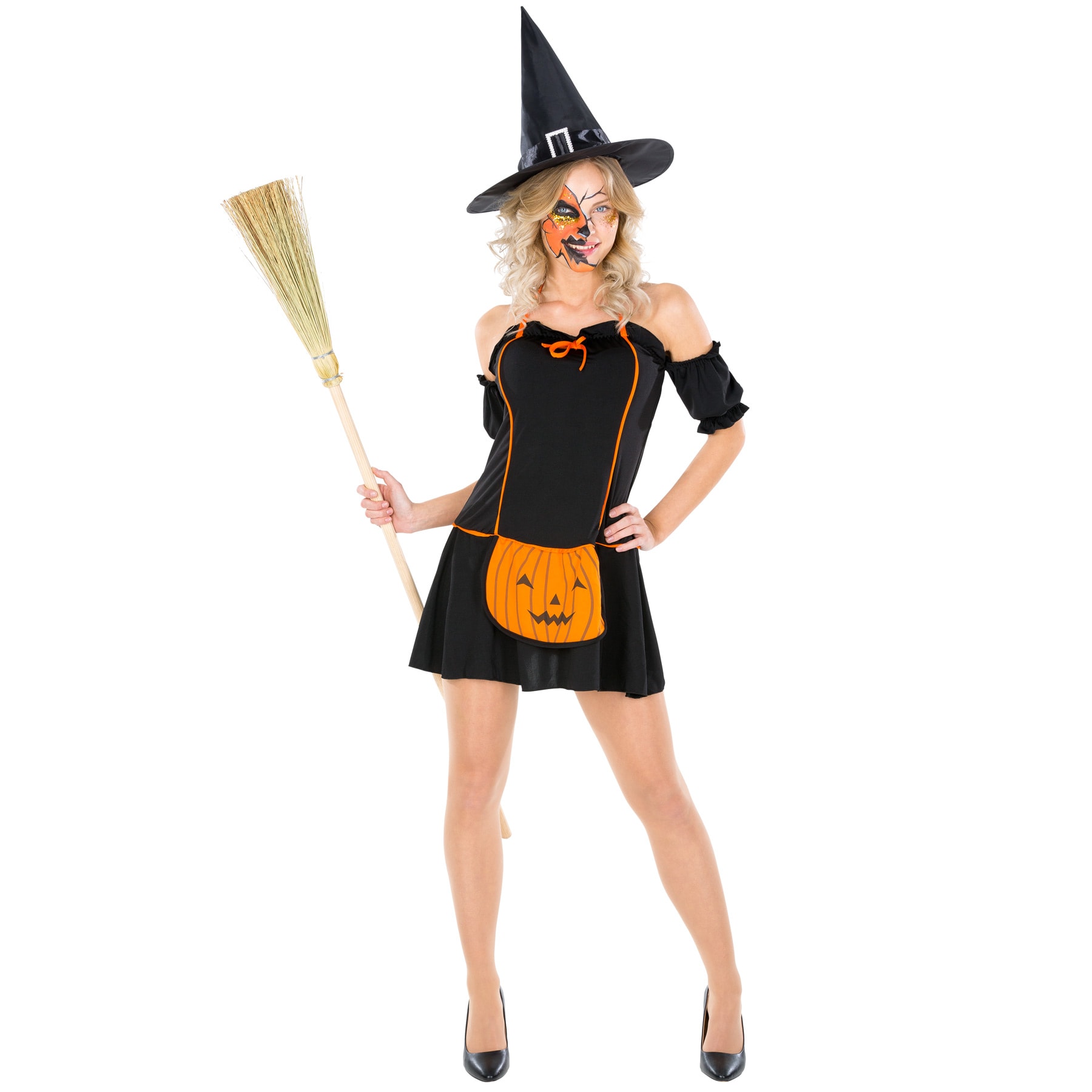tectake&reg; Frauenkost&uuml;m Pumpkin Witch 