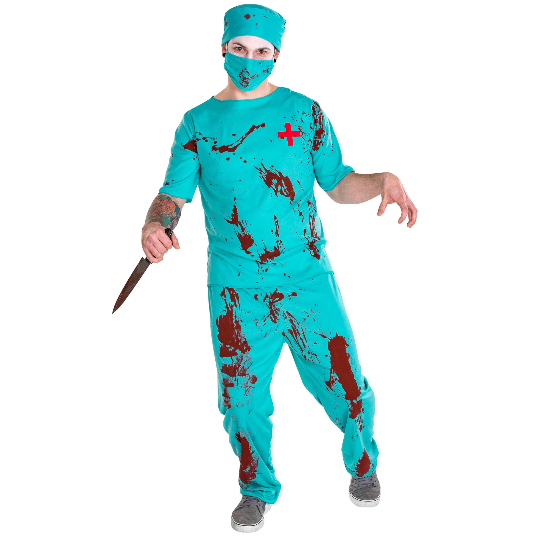 tectake&reg; Herrenkost&uuml;m Zombie Doktor 