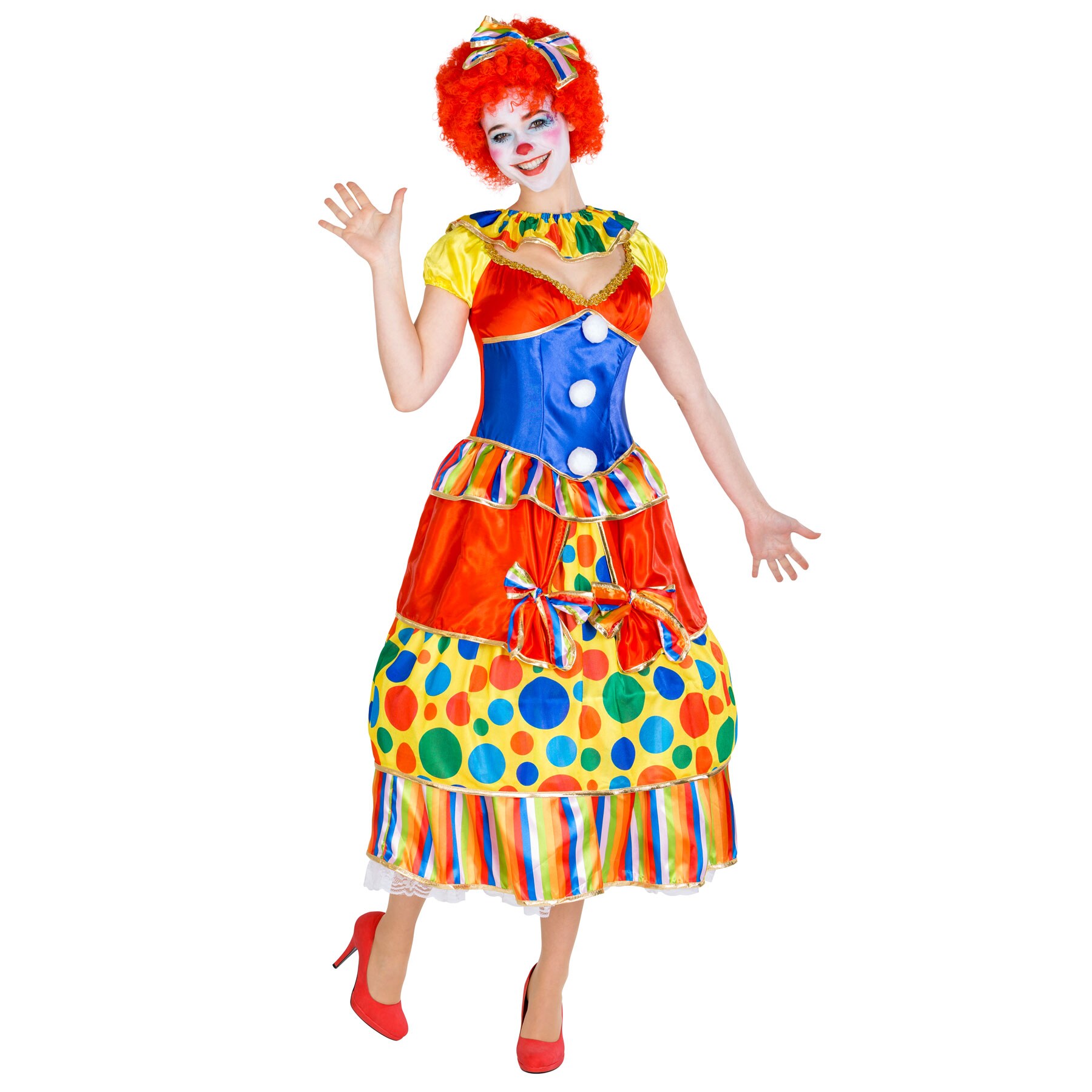 tectake&reg; Frauenkost&uuml;m Clown Fridoline 