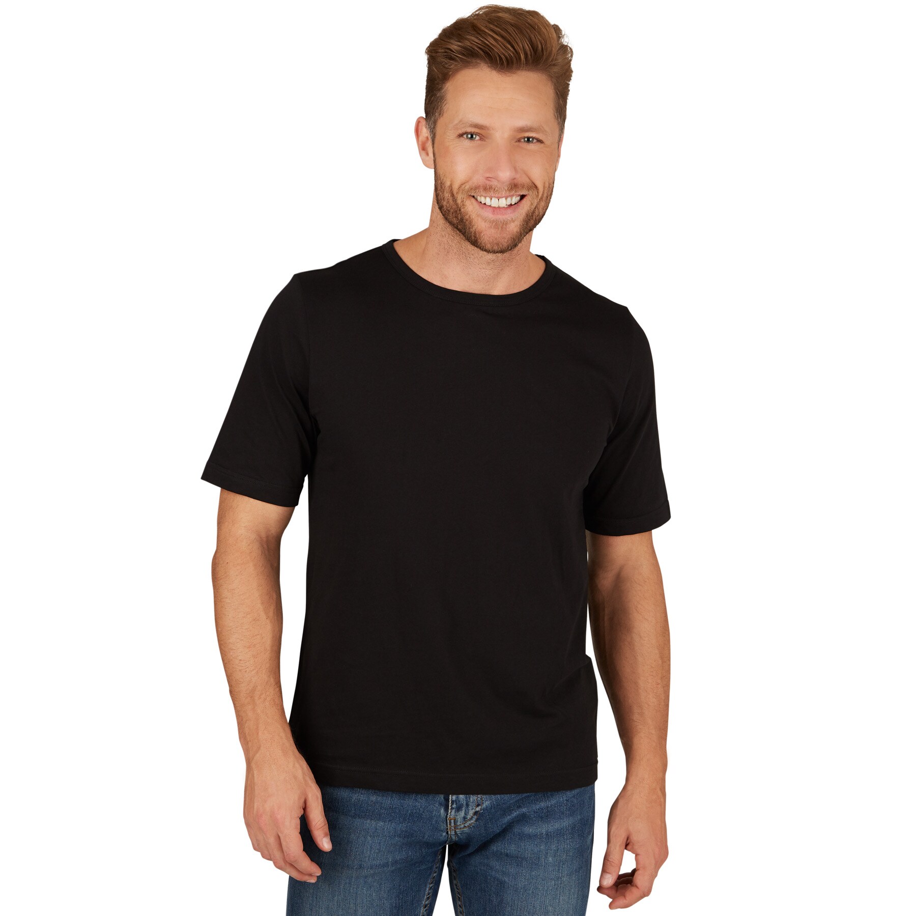 tectake&reg; Herren T-Shirt mit Rundhals-Ausschnitt 