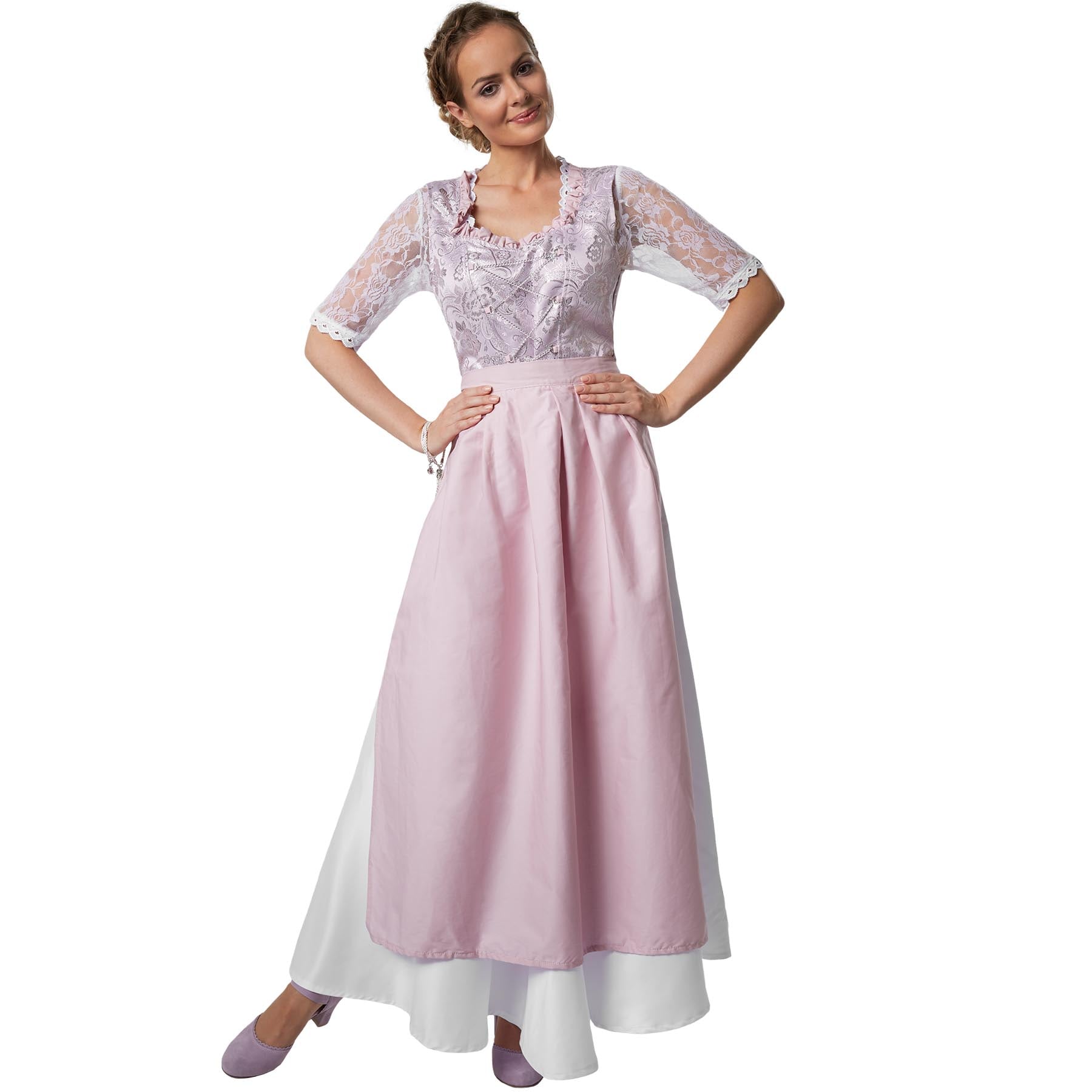 tectake&reg; Frauenkost&uuml;m Maxi-Dirndl Neuschwanstein Modell 1 