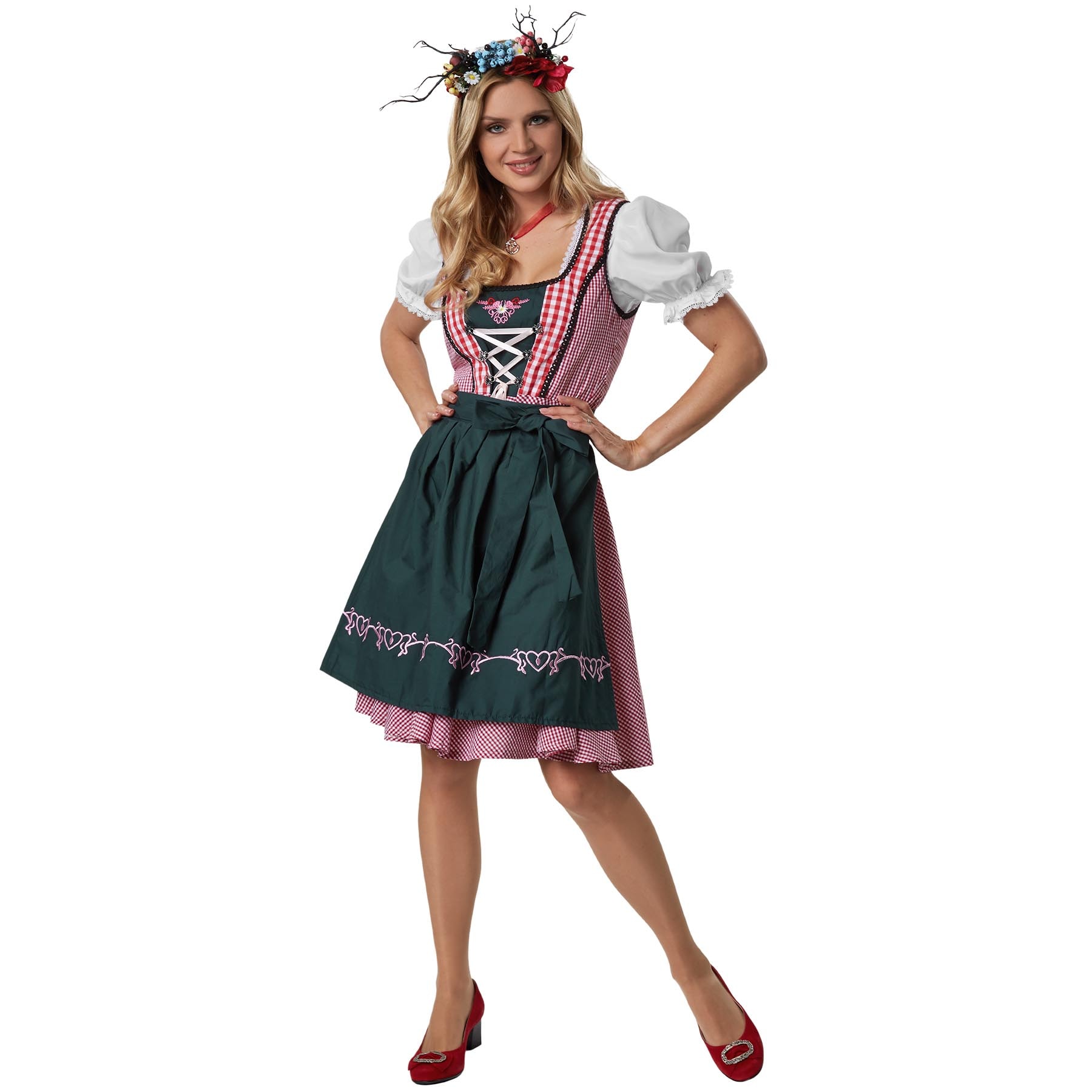 tectake&reg; Frauenkost&uuml;m Mini-Dirndl Berchtesgaden Modell 1 