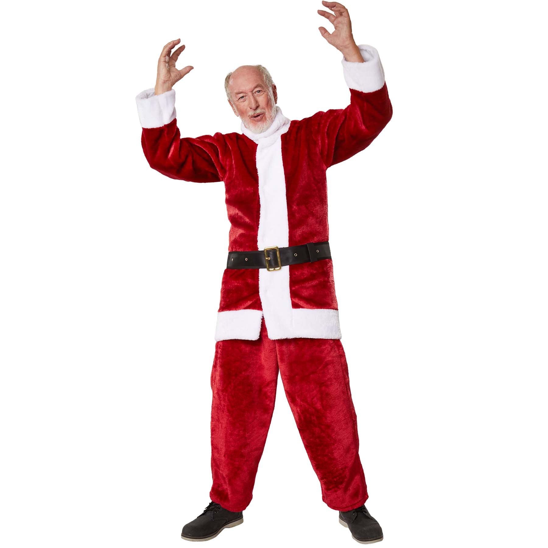 tectake&reg; Herrenkost&uuml;m Weihnachtsmann-Set dunkelrot 