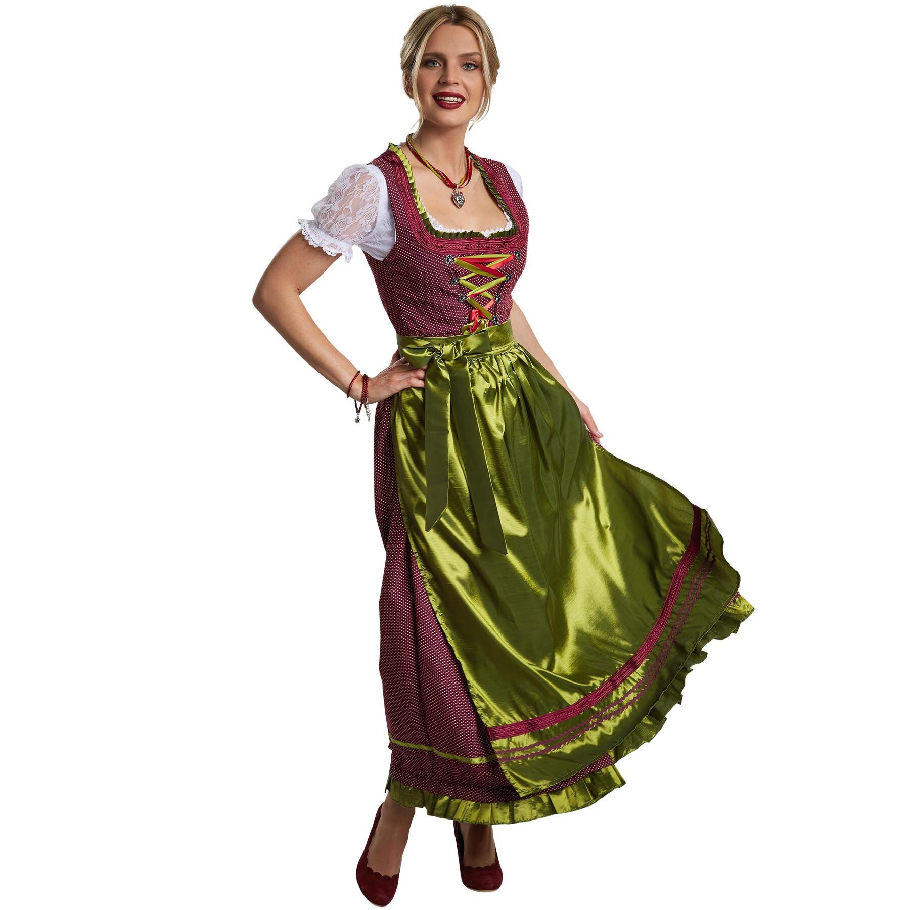 tectake&reg; Frauenkost&uuml;m Maxi-Dirndl Ruhpolding Modell 2 