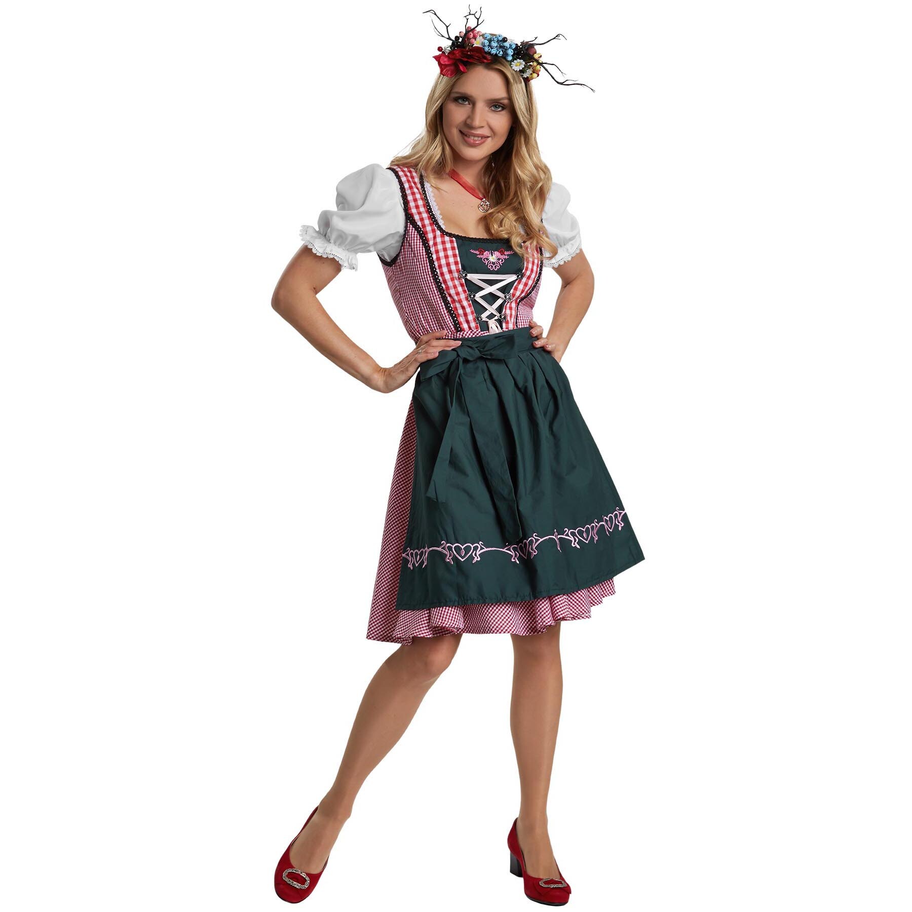 tectake&reg; Frauenkost&uuml;m Mini-Dirndl Berchtesgaden Modell 2 