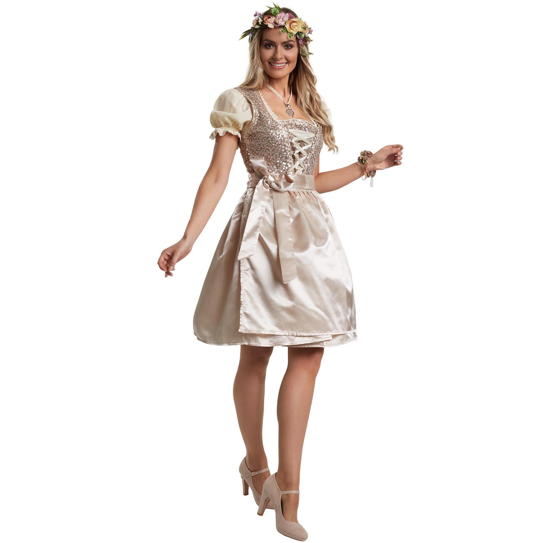 tectake&reg; Frauenkost&uuml;m Mini-Dirndl Burgau Modell 2 
