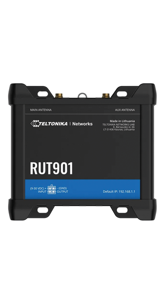 Teltonika RUT901 Industrial Cellular Router Schwarz 