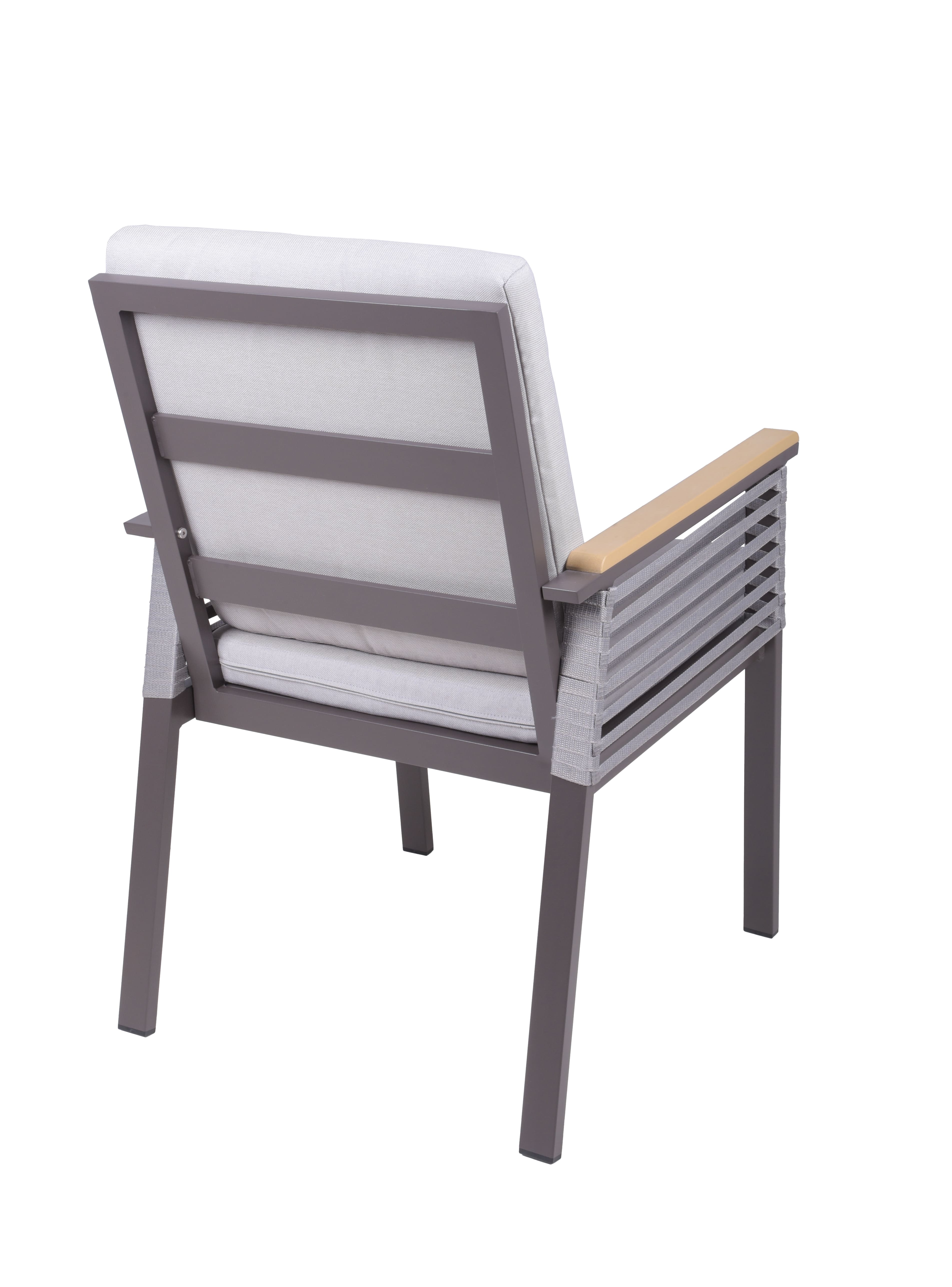 Stuhl DENIA, braun-beige, 2er Set 