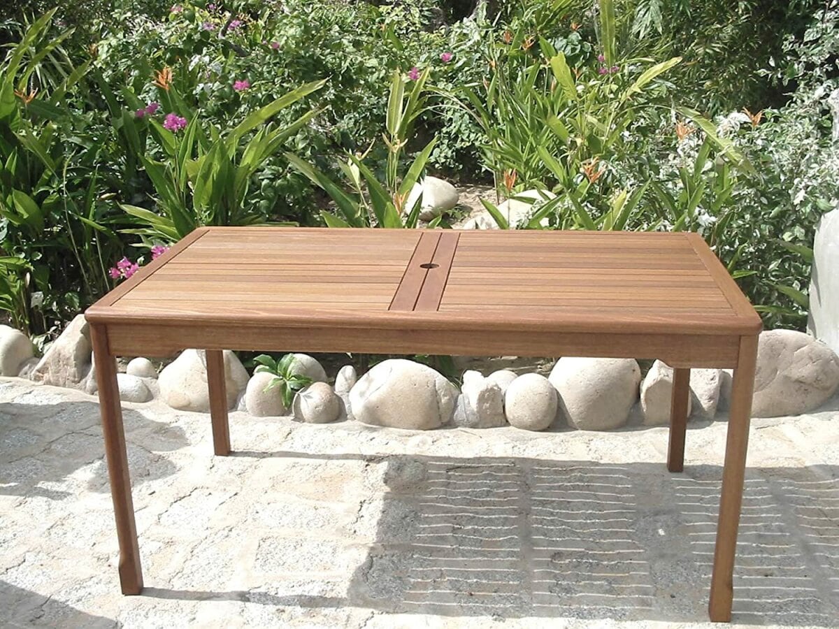 Sedex Gartentisch New Jersey 150 x 85 cm natur massiv 