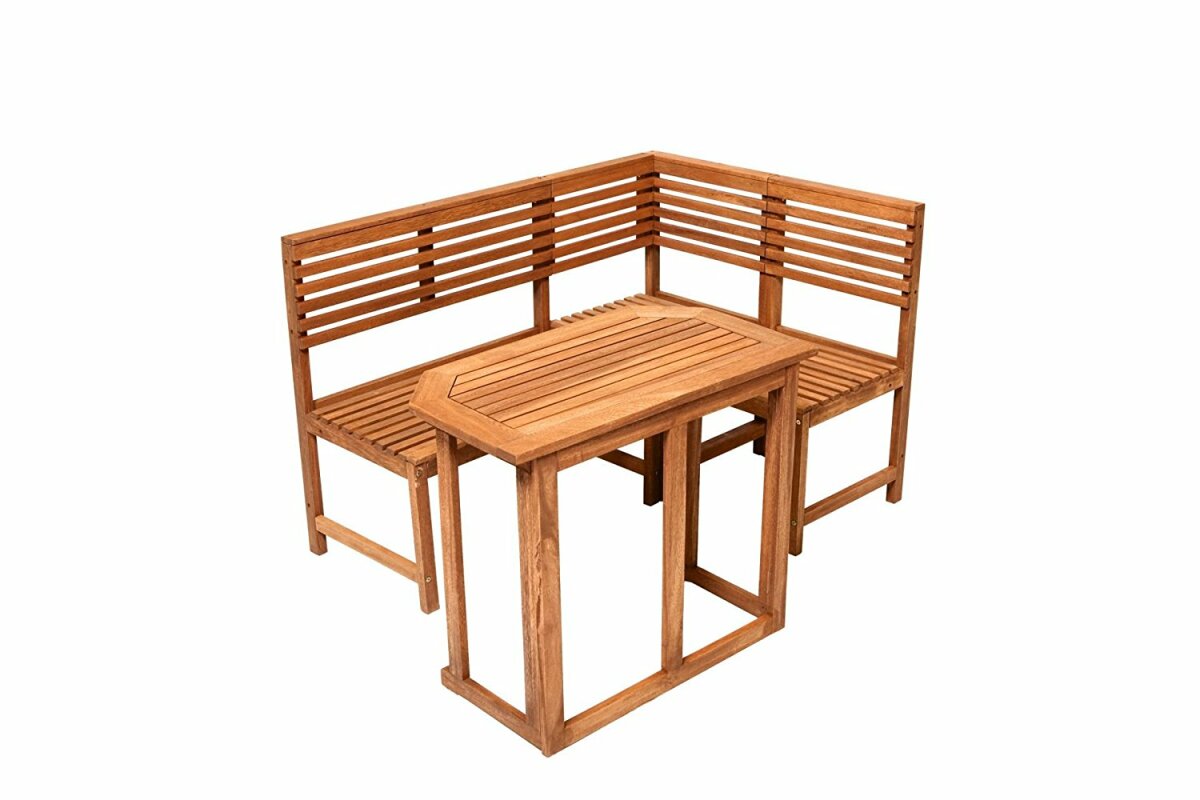 Sedex Gartenset Saigon Eckbank&Tisch natur 
