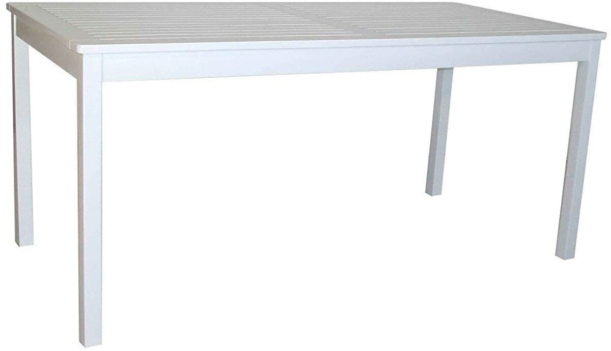 Sedex Gartentisch Allborg 165x80cm wei&szlig; gewischt 