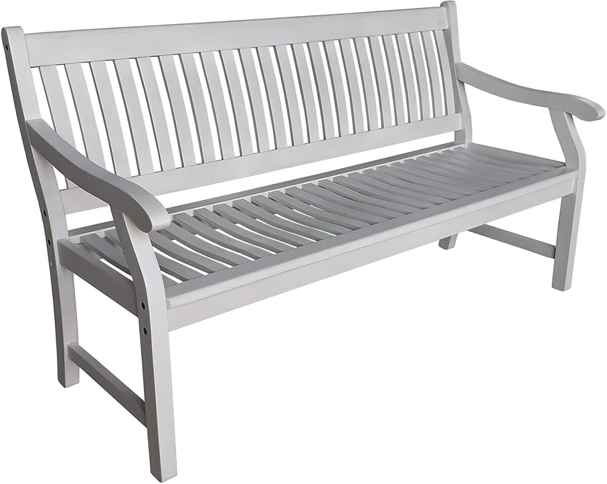 Sedex Gartenbank New Jersey 2-Sitzer wei&szlig; gewischt 